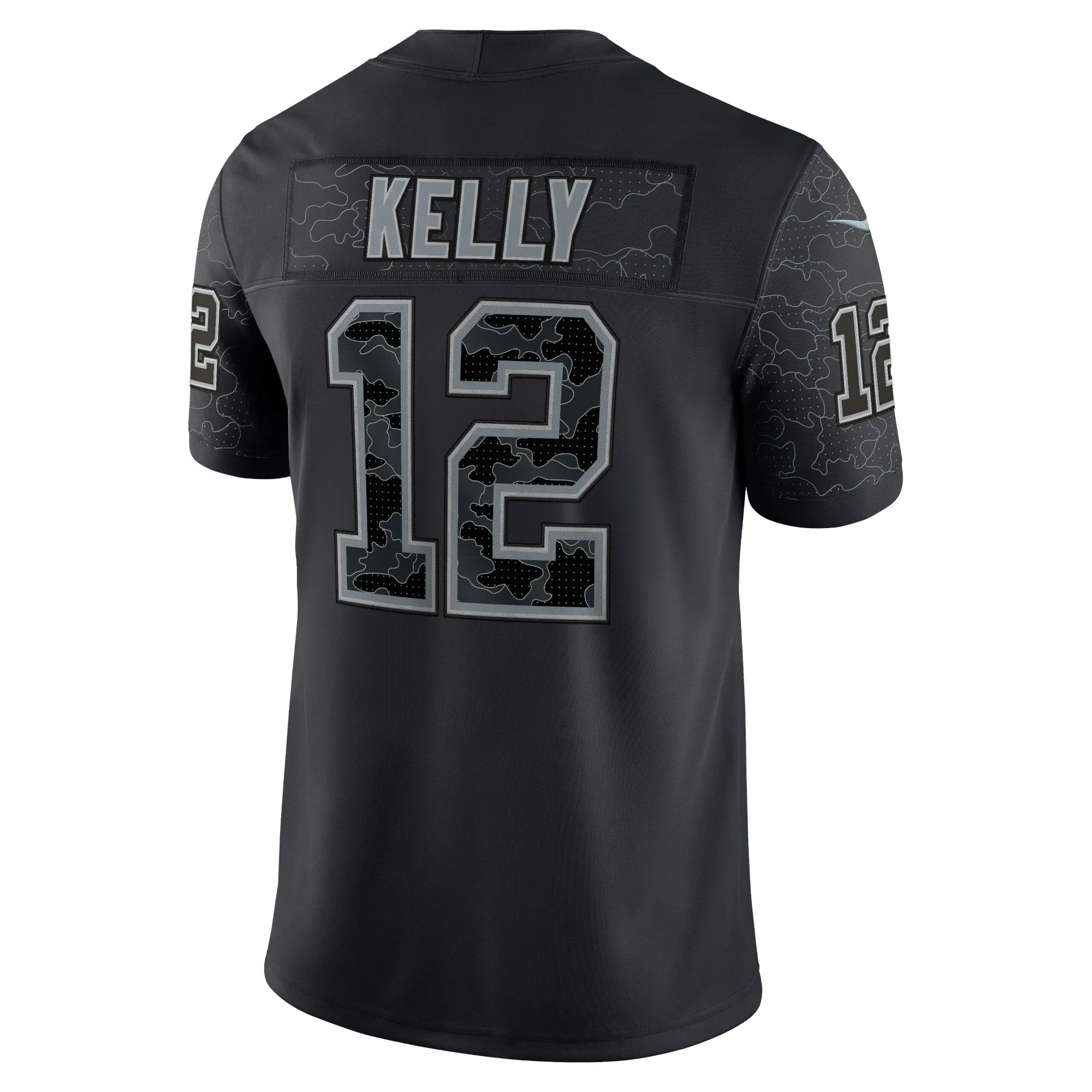 Jim Kelly Buffalo Bills  Retired Player RFLCTV Limited Jersey - Black