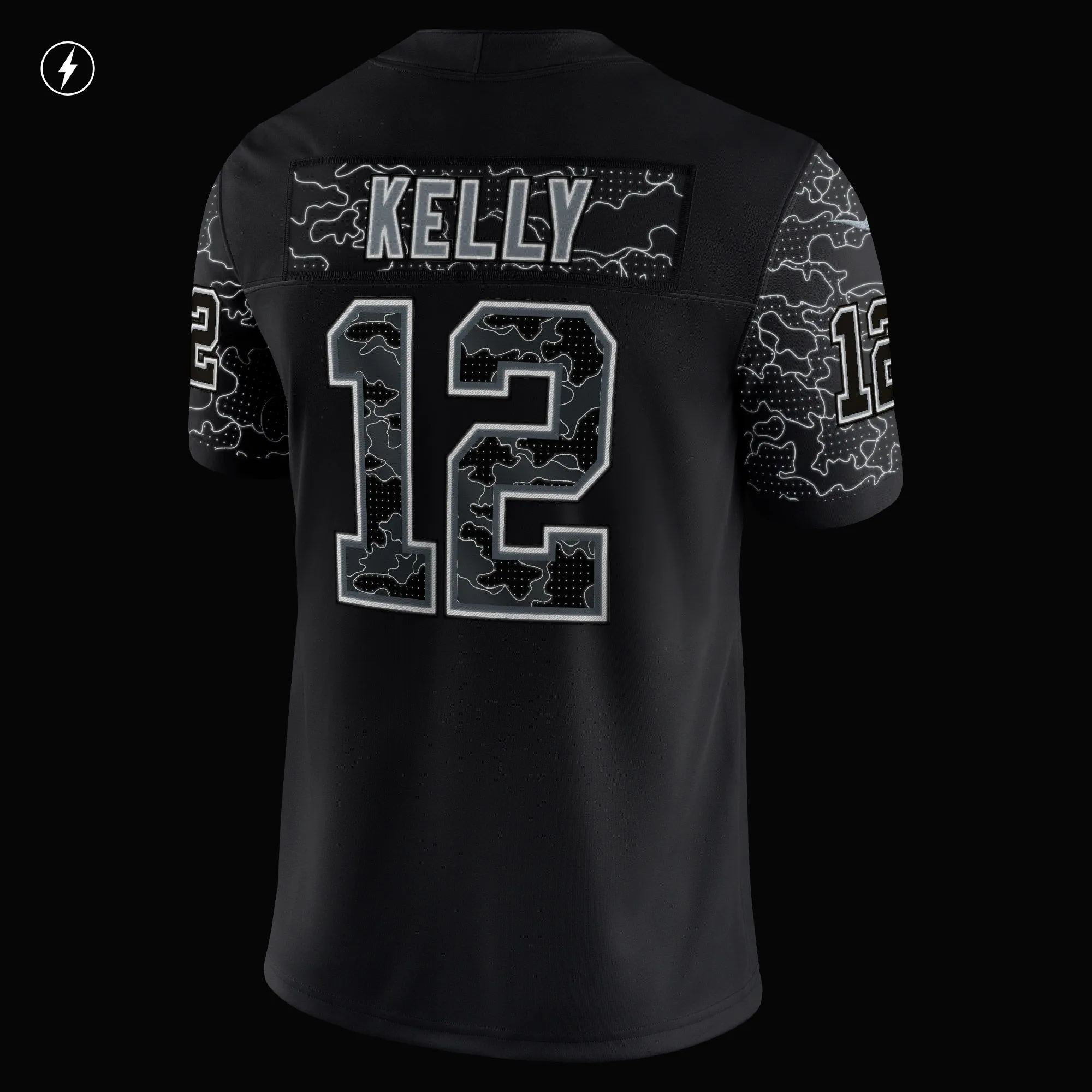 Jim Kelly Buffalo Bills  Retired Player RFLCTV Limited Jersey - Black