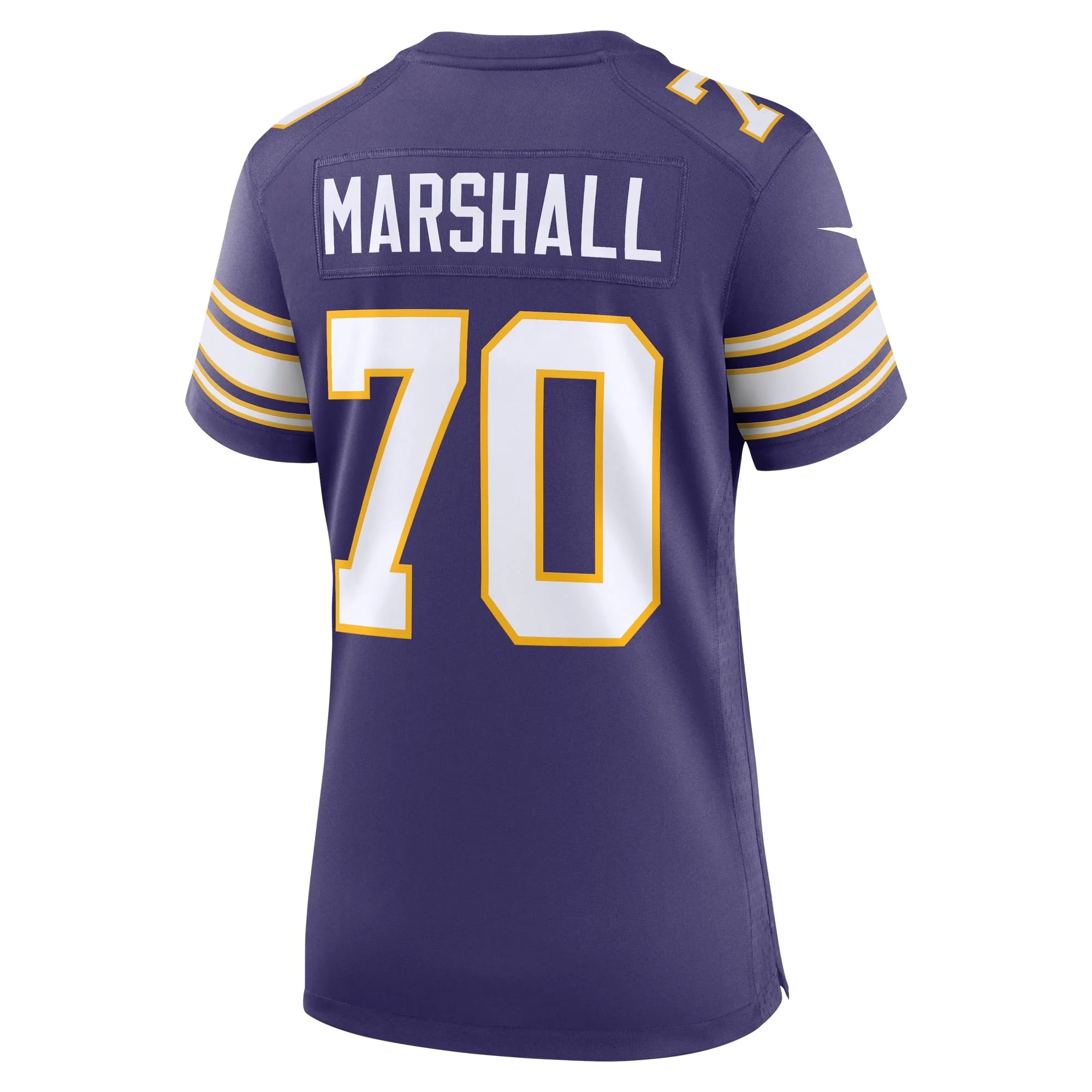 Jim Marshall Minnesota Vikings  Women's Classic Retired Player Jersey - Purple