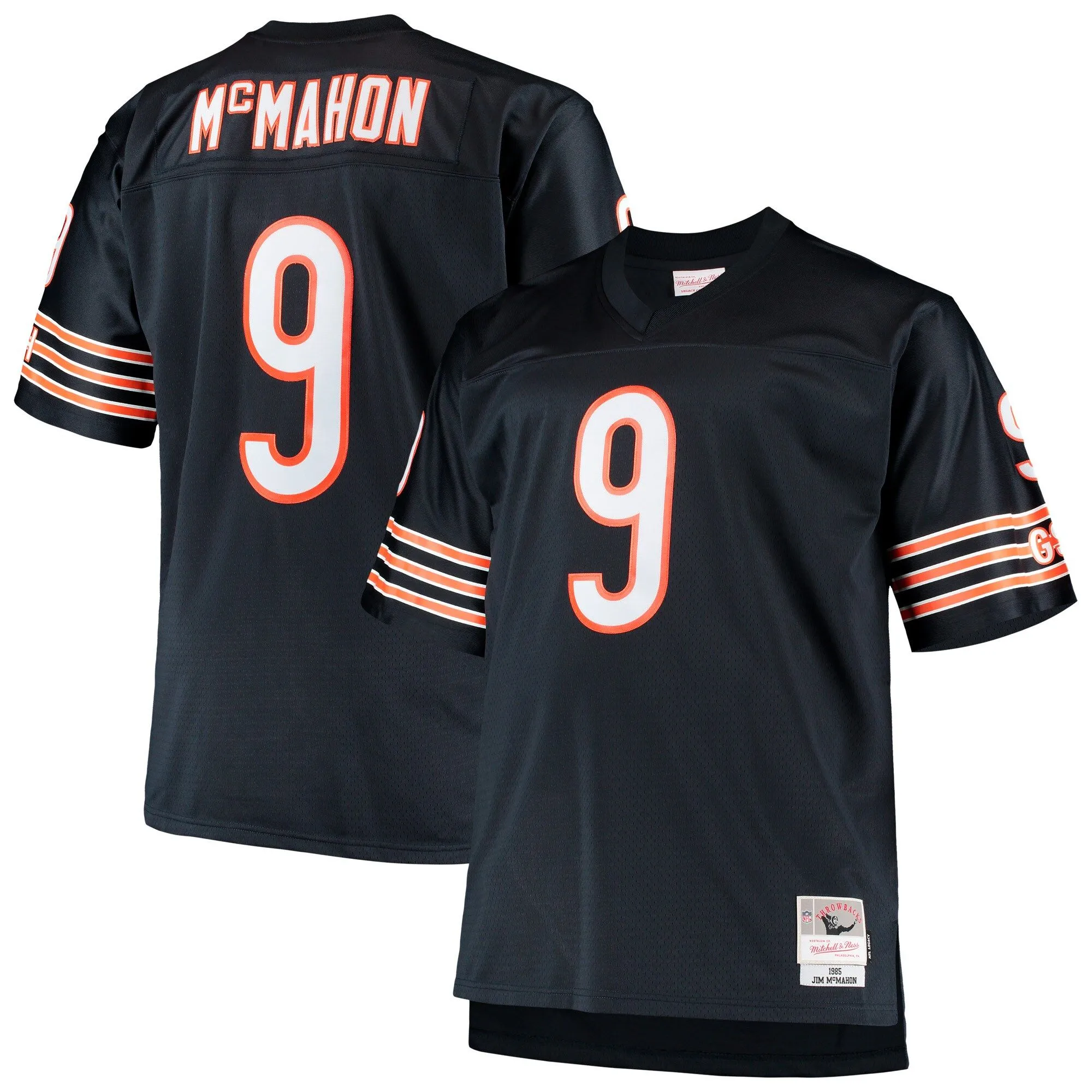 Jim McMahon Chicago Bears Mitchell & Ness Big & Tall 1985 Retired Player Replica Jersey - Navy