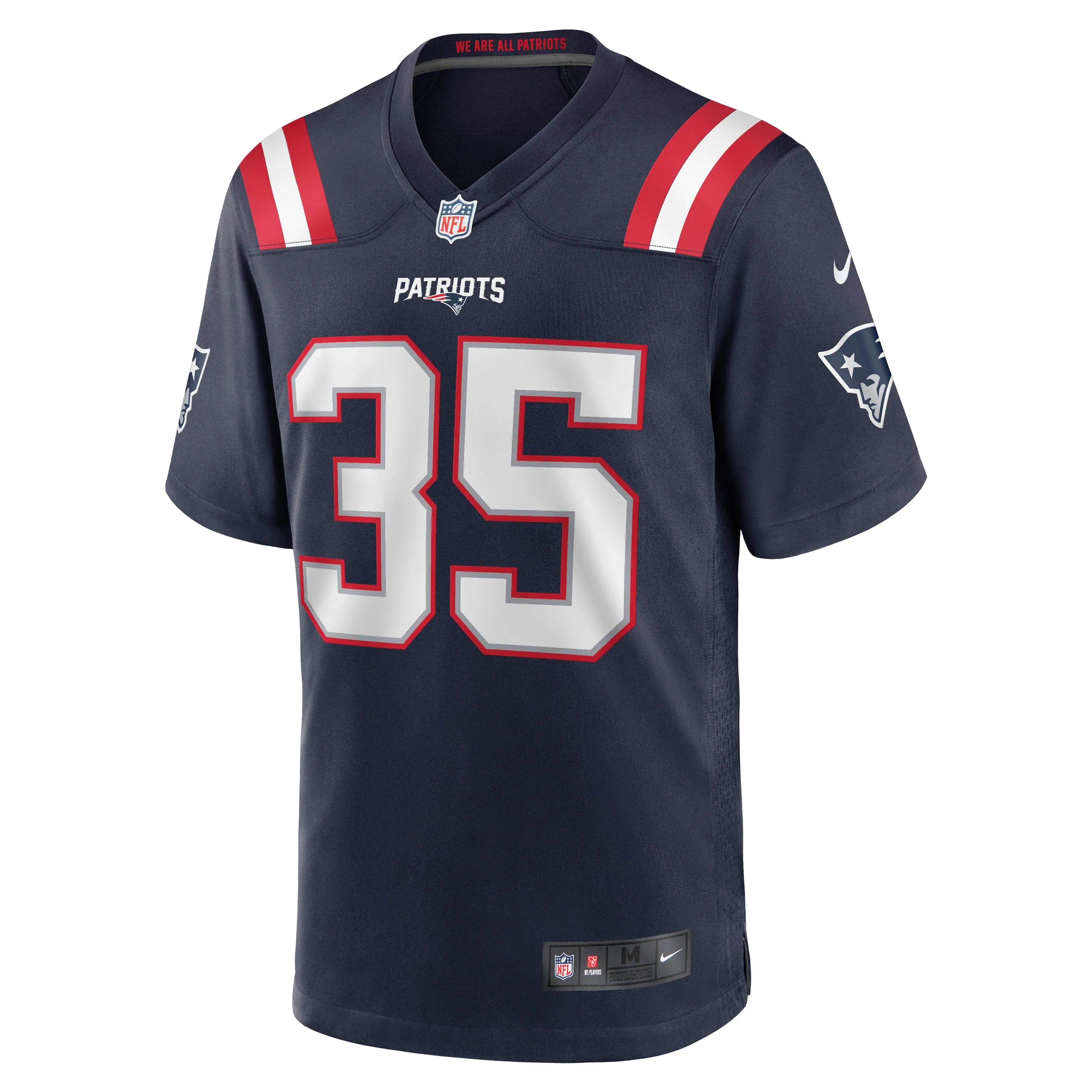 Jim Nance New England Patriots  Retired Player Jersey - Navy