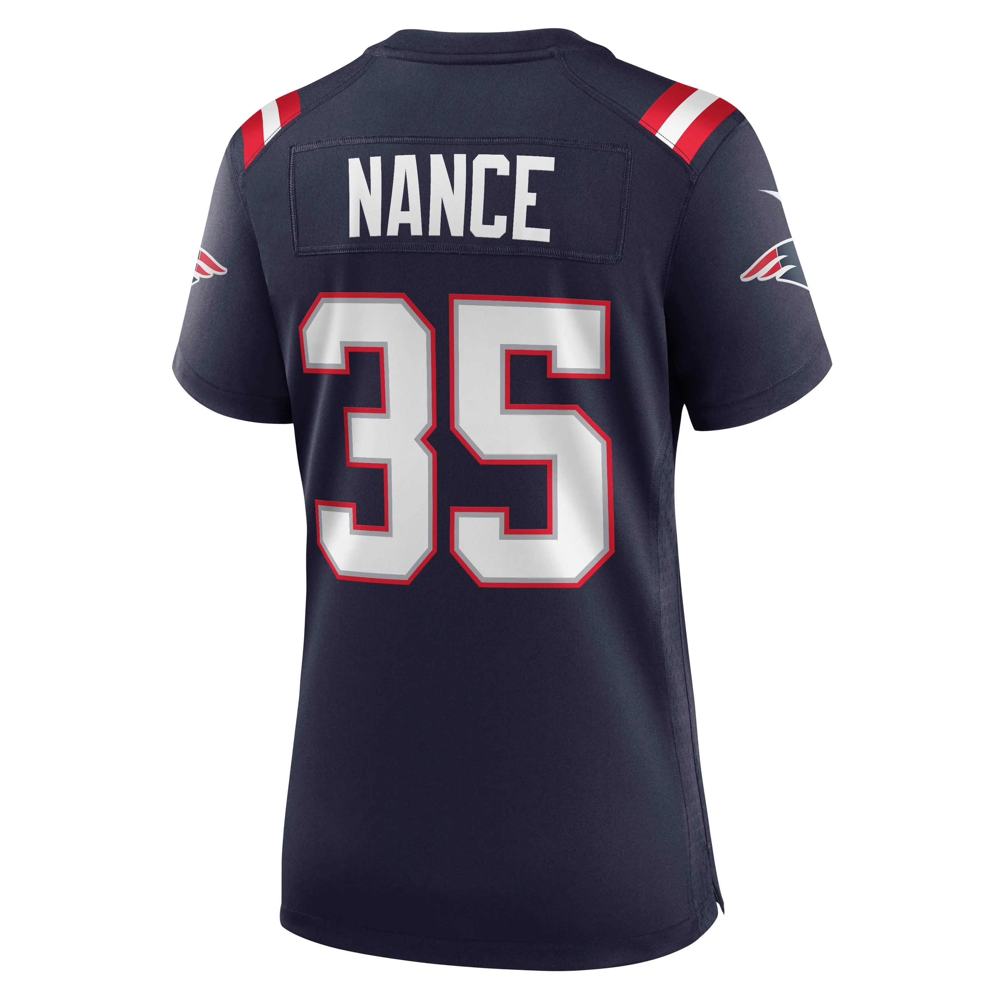 Jim Nance New England Patriots  Women's Retired Player Jersey - Navy