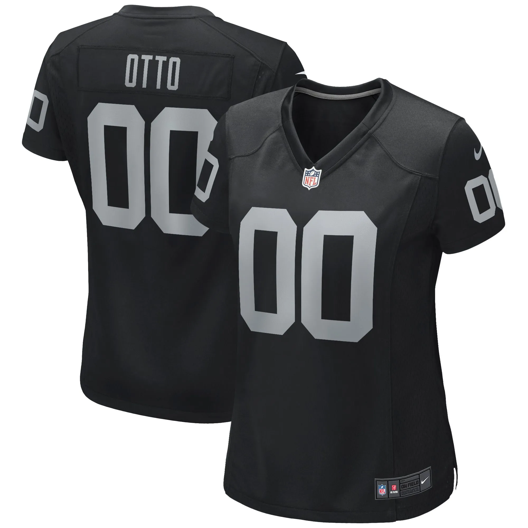 Jim Otto Las Vegas Raiders  Women's Game Retired Player Jersey - Black