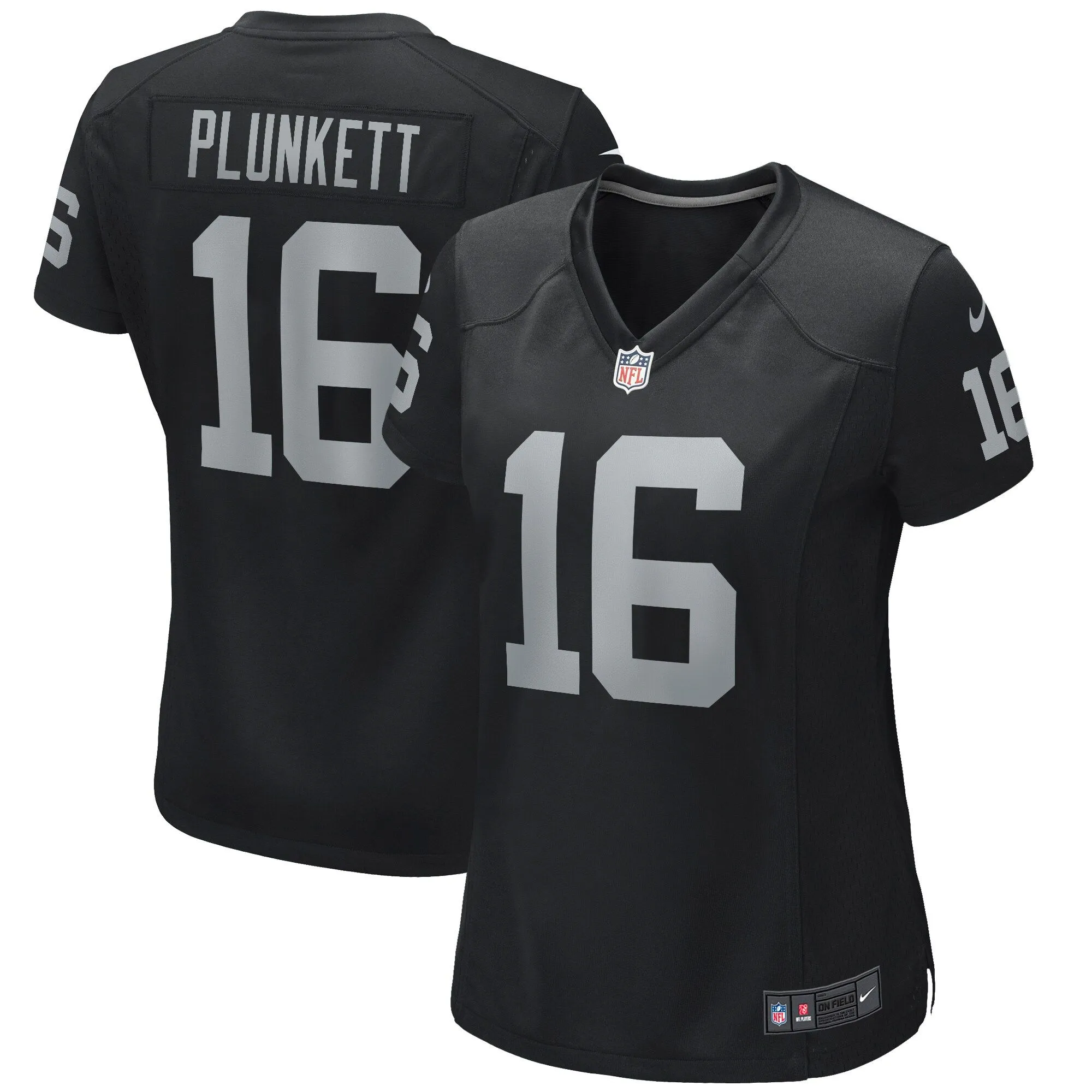 Jim Plunkett Las Vegas Raiders  Women's Game Retired Player Jersey - Black