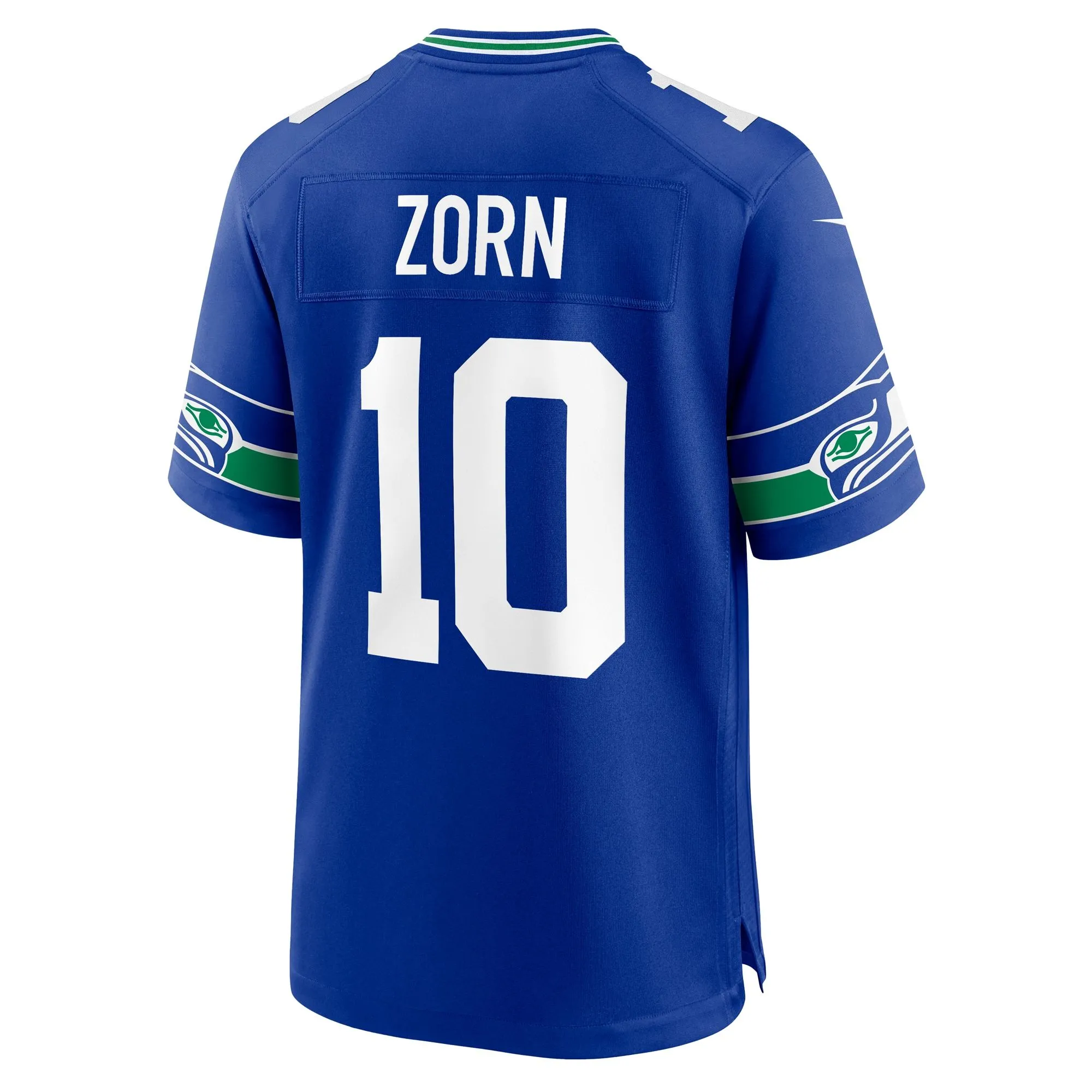 Jim Zorn Seattle Seahawks  Throwback Retired Player Game Jersey - Royal