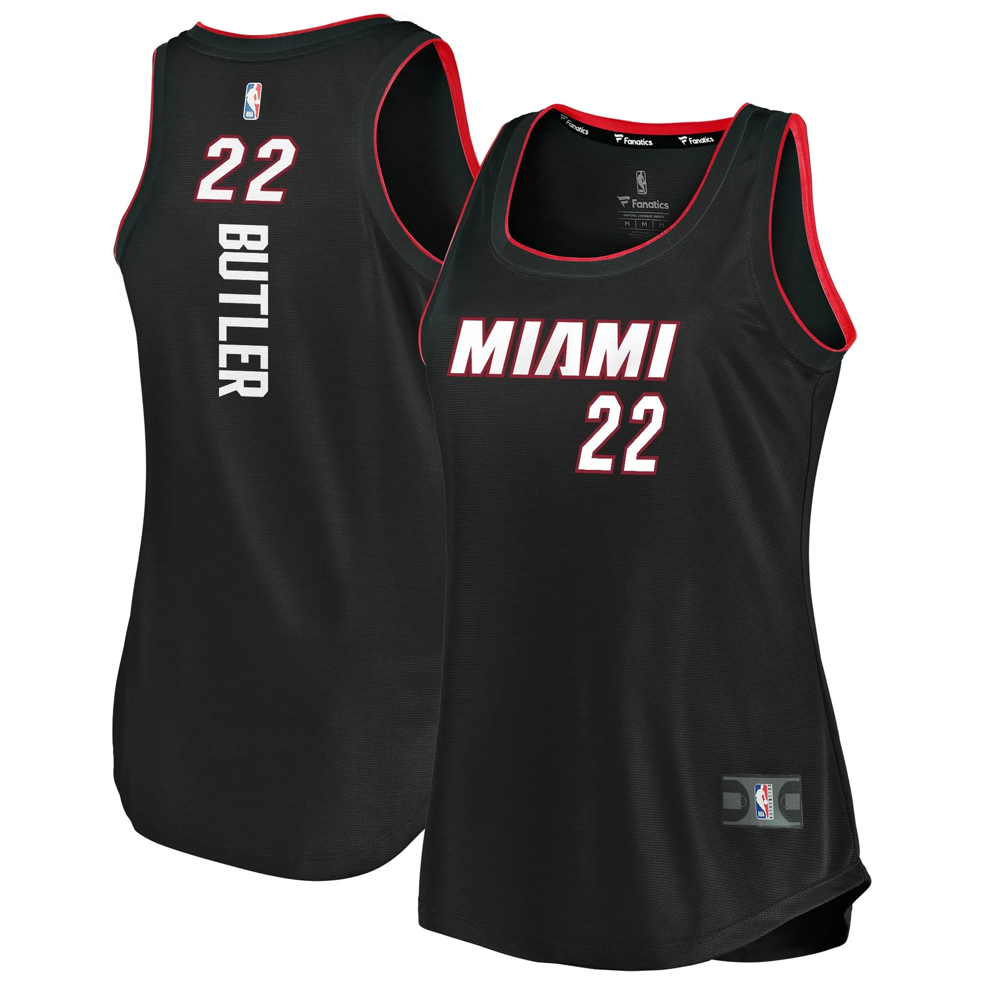 Jimmy Butler Miami Heat Fanatics Branded Women's Fast Break Team Tank Jersey - Icon Edition - Black