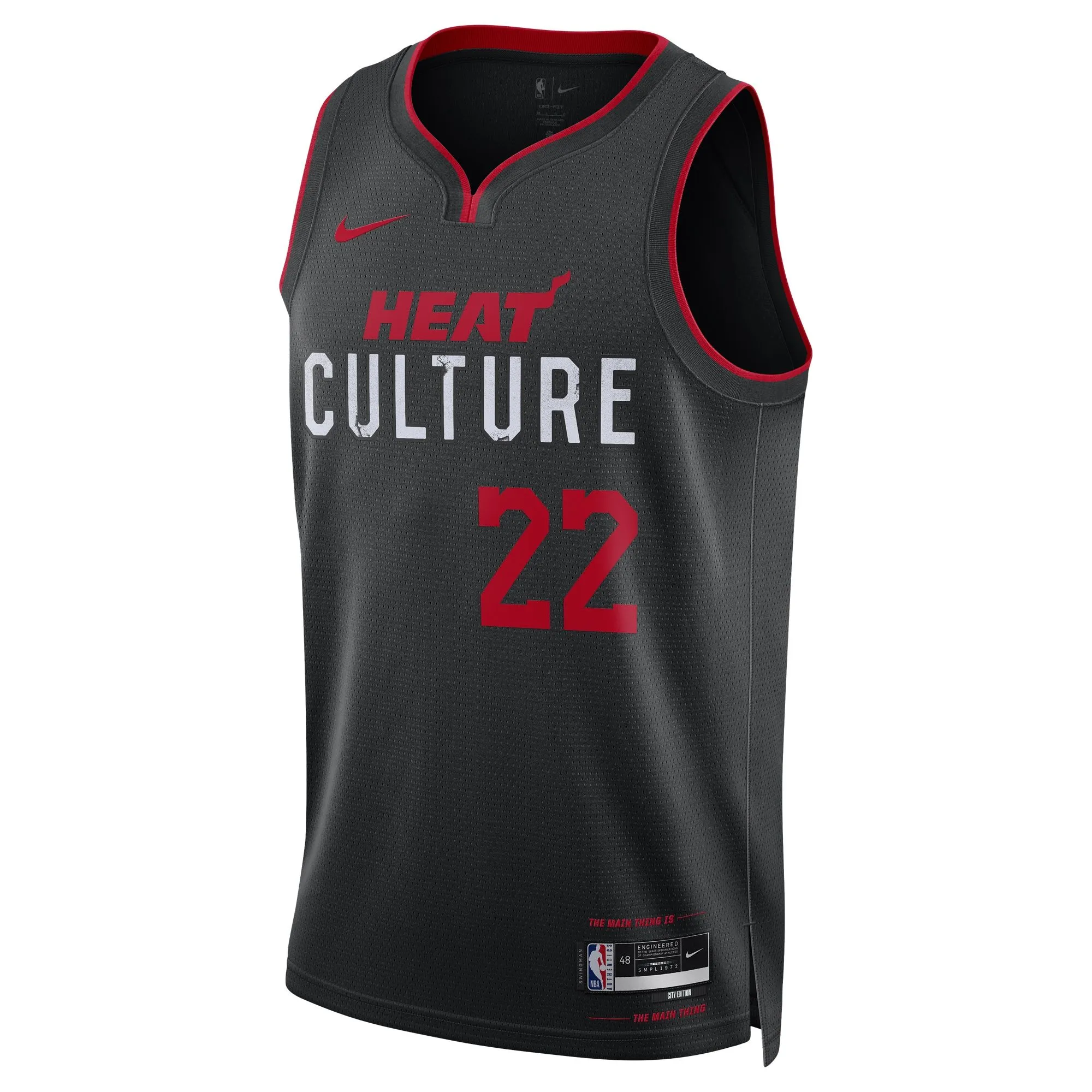 Jimmy Butler Miami Heat  Unisex 2023/24 Swingman Jersey - Black - City Edition