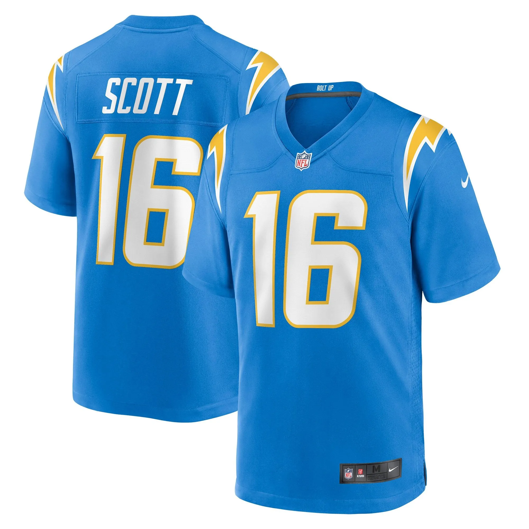 JK Scott Los Angeles Chargers  Game Jersey - Powder Blue