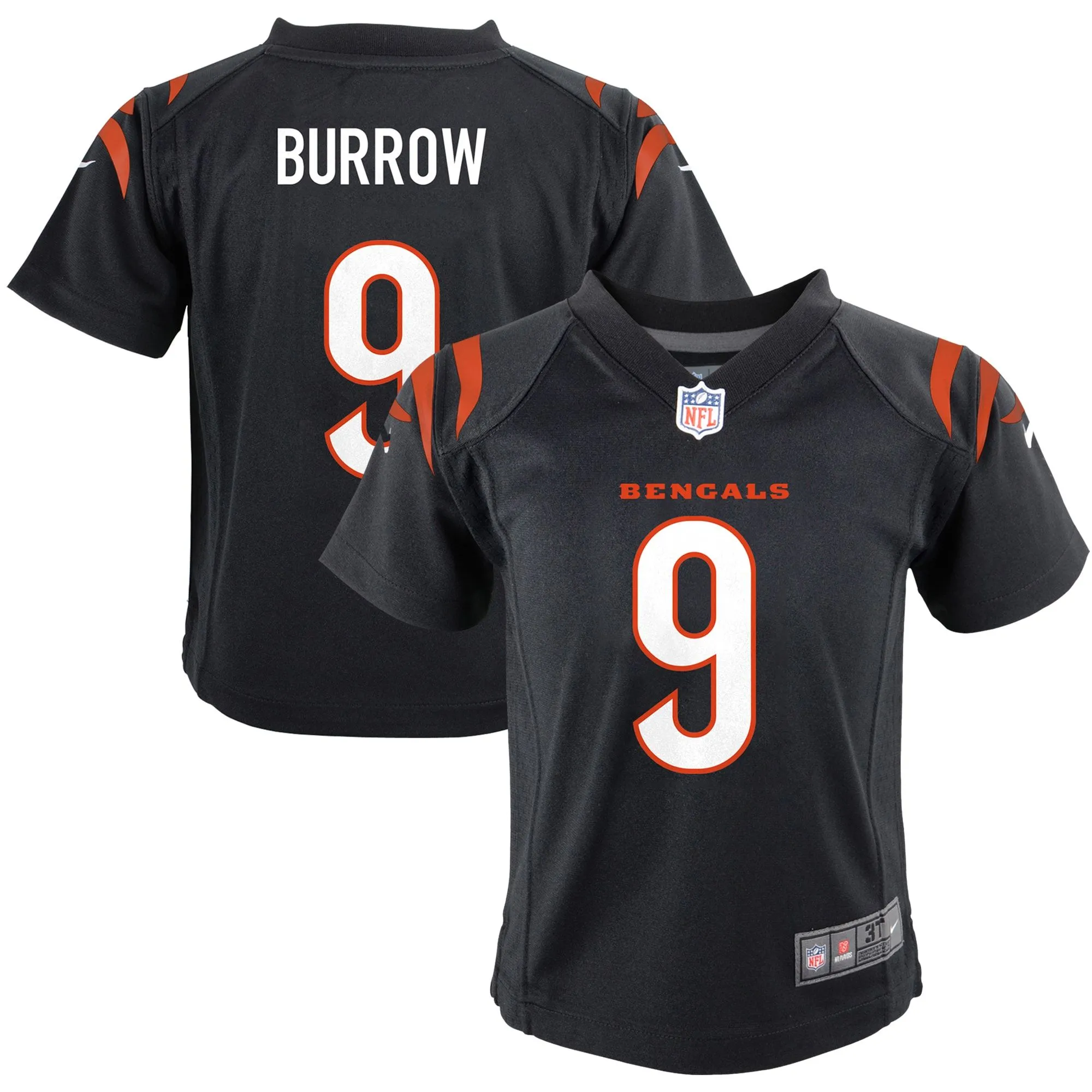 Joe Burrow Cincinnati Bengals  Infant Game Jersey - Black