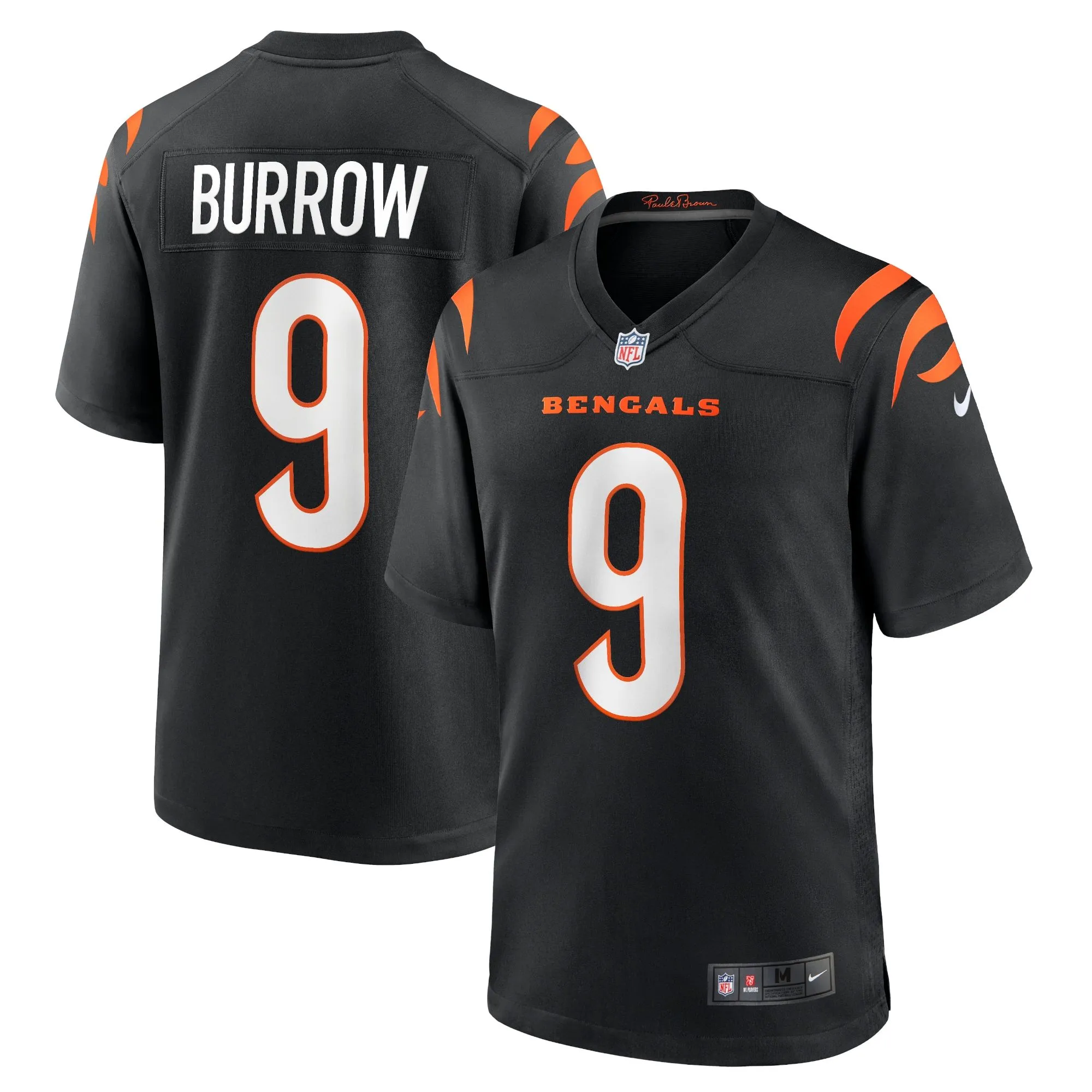 Joe Burrow Cincinnati Bengals  Player Game Jersey - Black