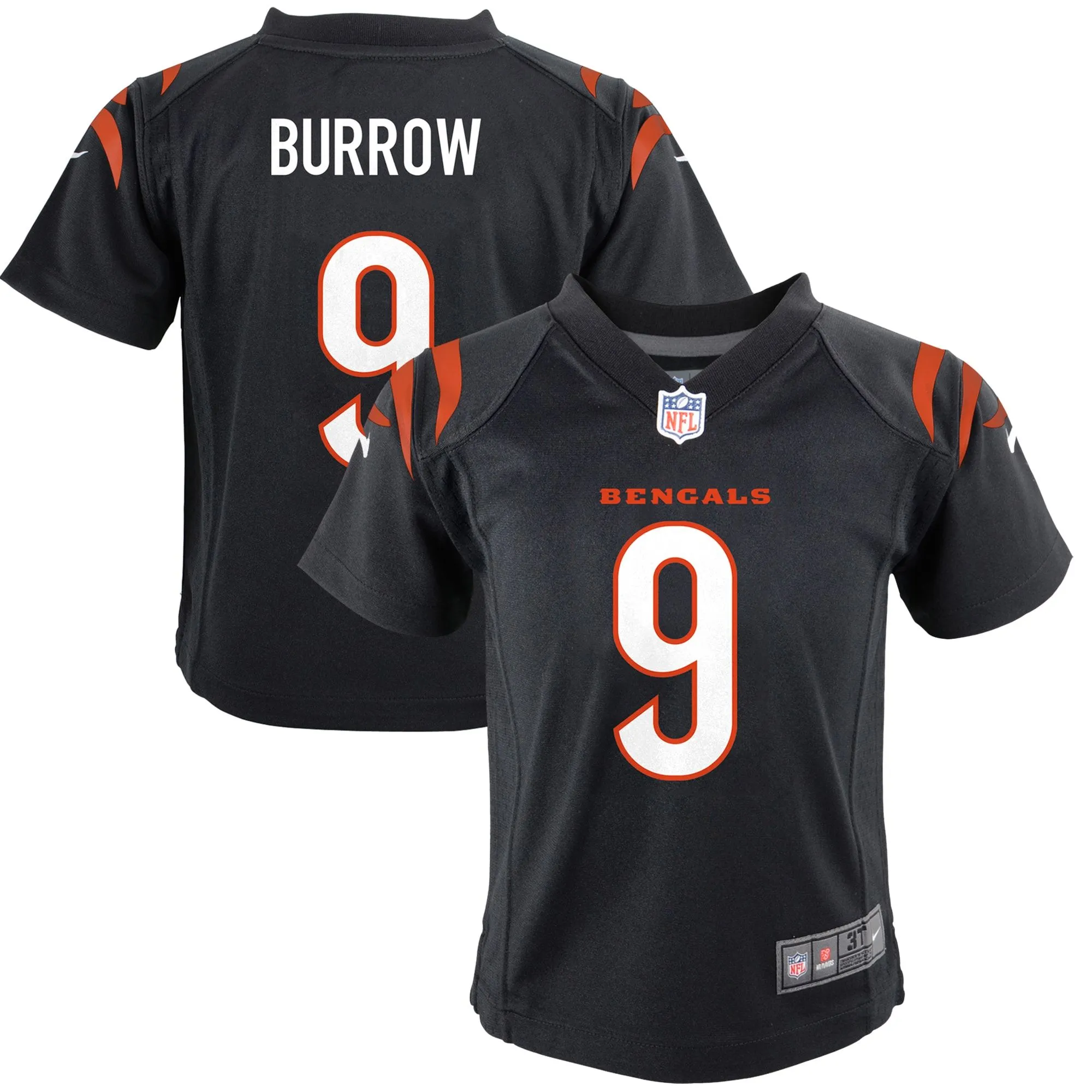 Joe Burrow Cincinnati Bengals  Toddler Game Jersey - Black