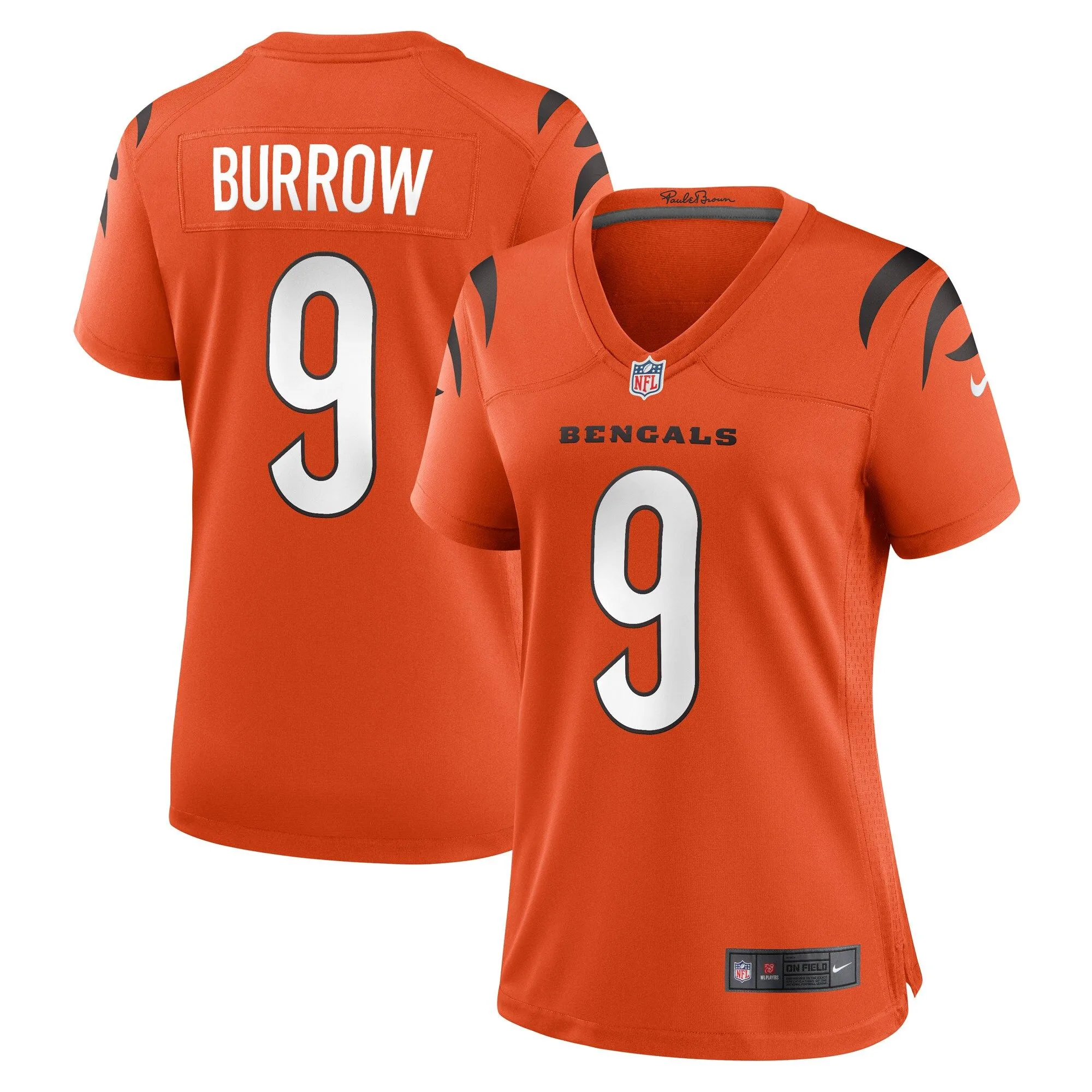 Joe Burrow Cincinnati Bengals  Women's Game Jersey - Orange