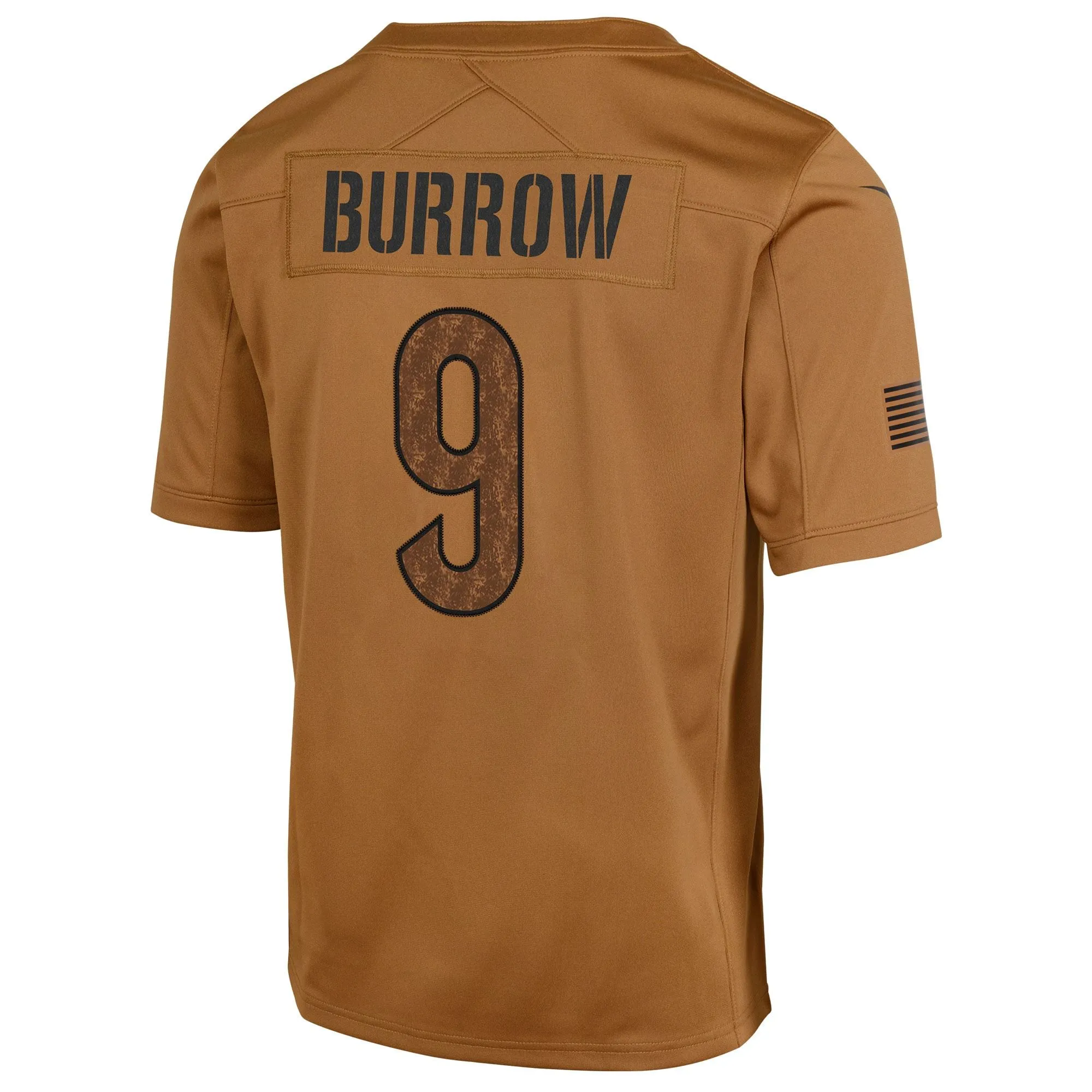 Joe Burrow Cincinnati Bengals  Youth 2023 Salute To Service Limited Jersey - Brown