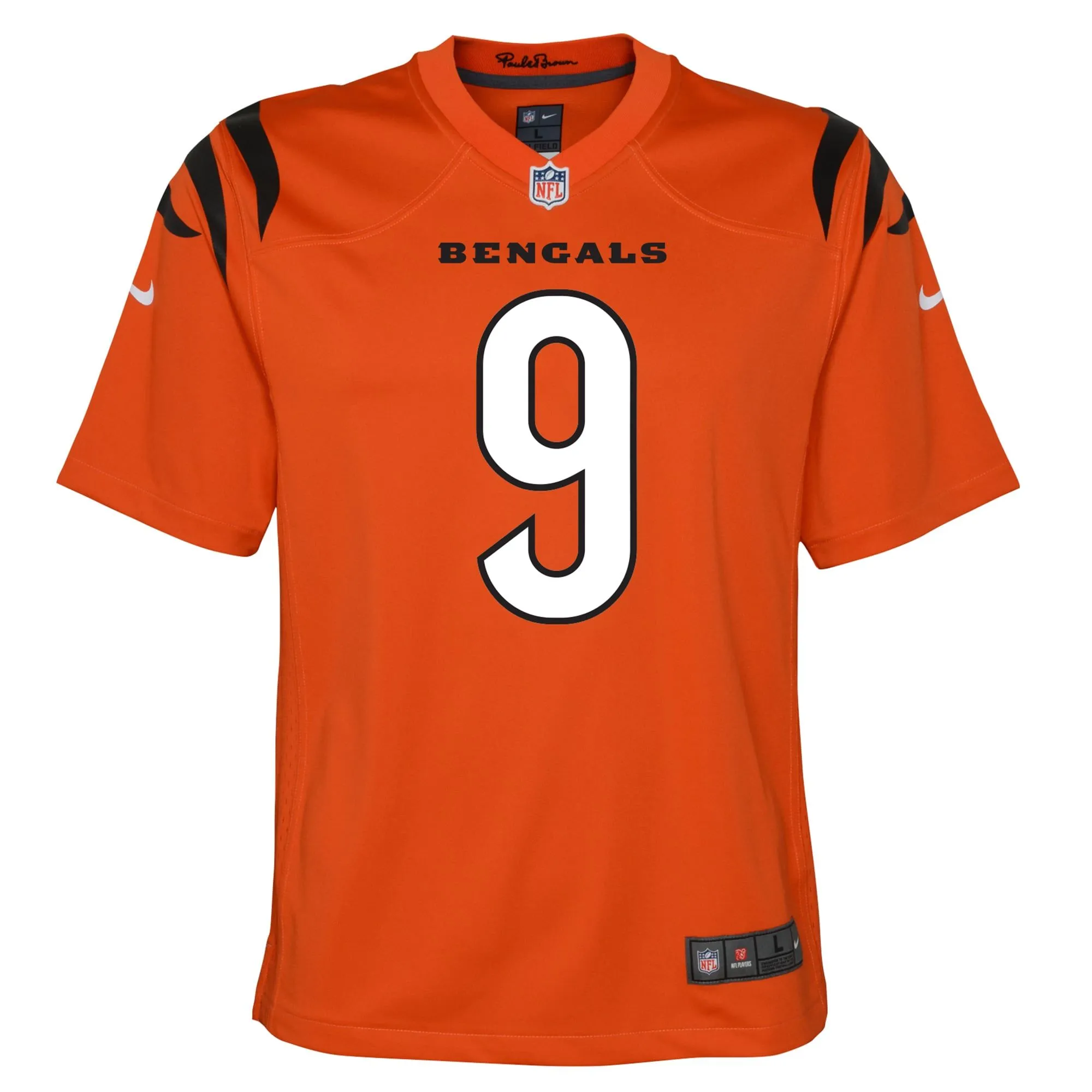 Joe Burrow Cincinnati Bengals  Youth Game Jersey - Orange