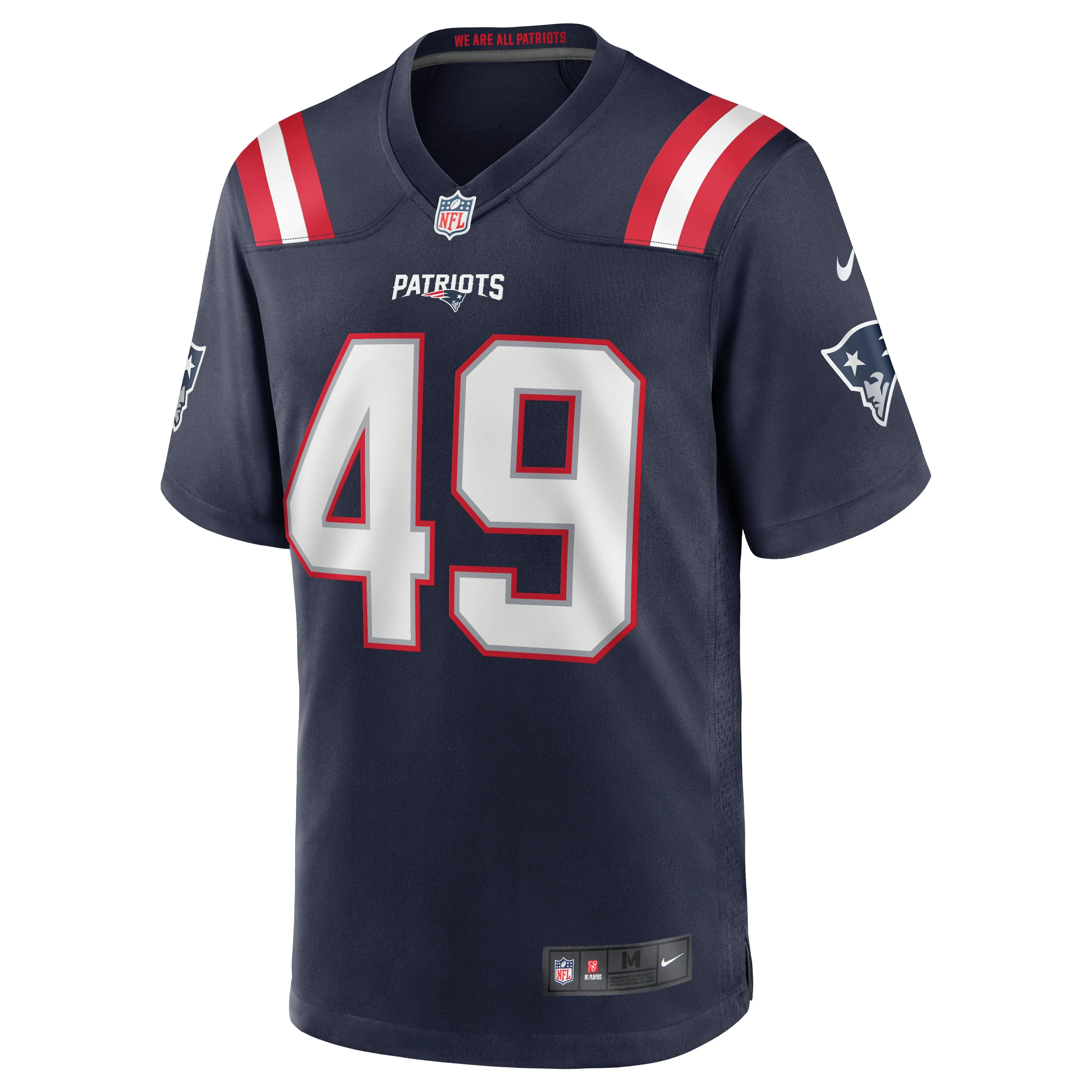 Joe Cardona New England Patriots  Game Jersey - Navy