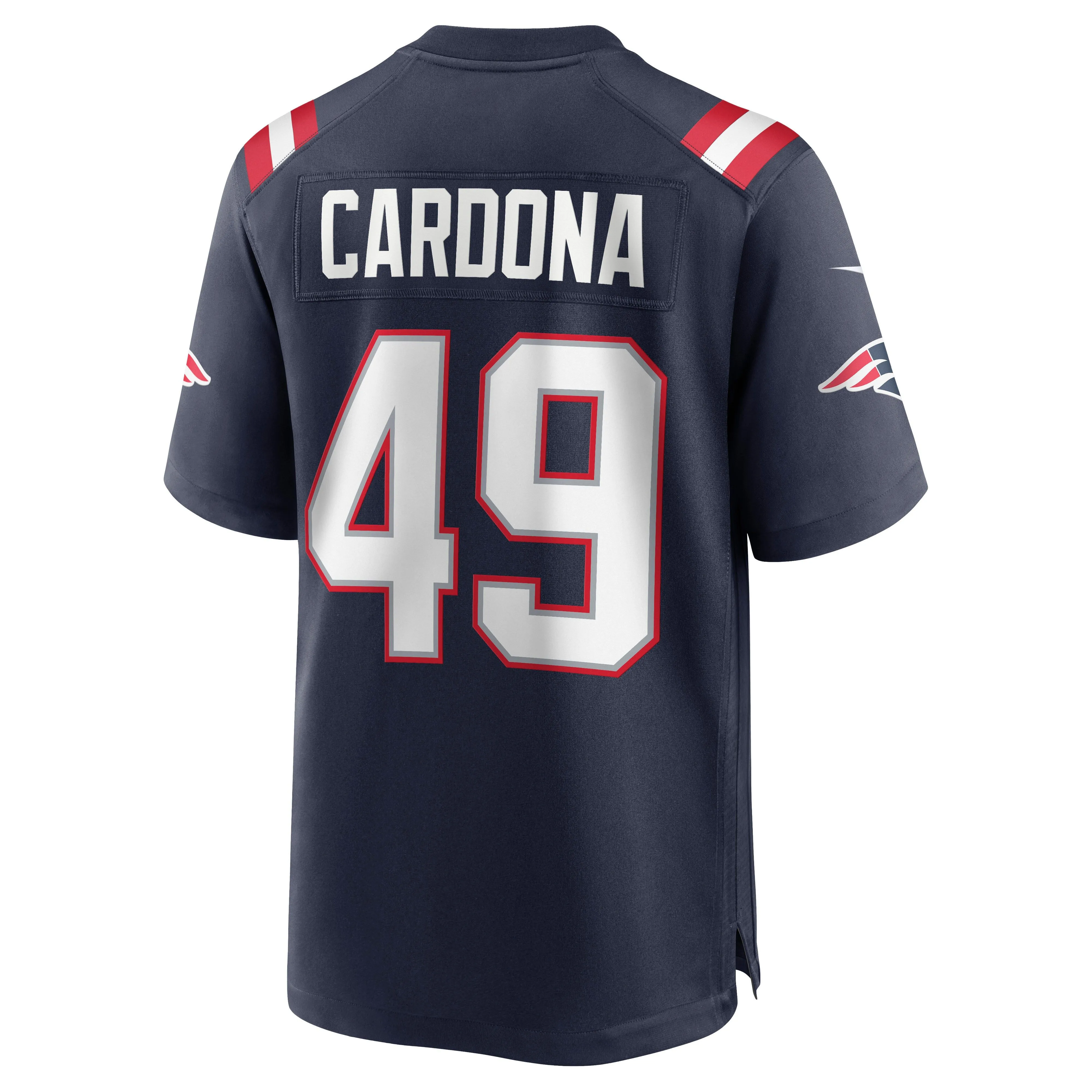 Joe Cardona New England Patriots  Game Jersey - Navy