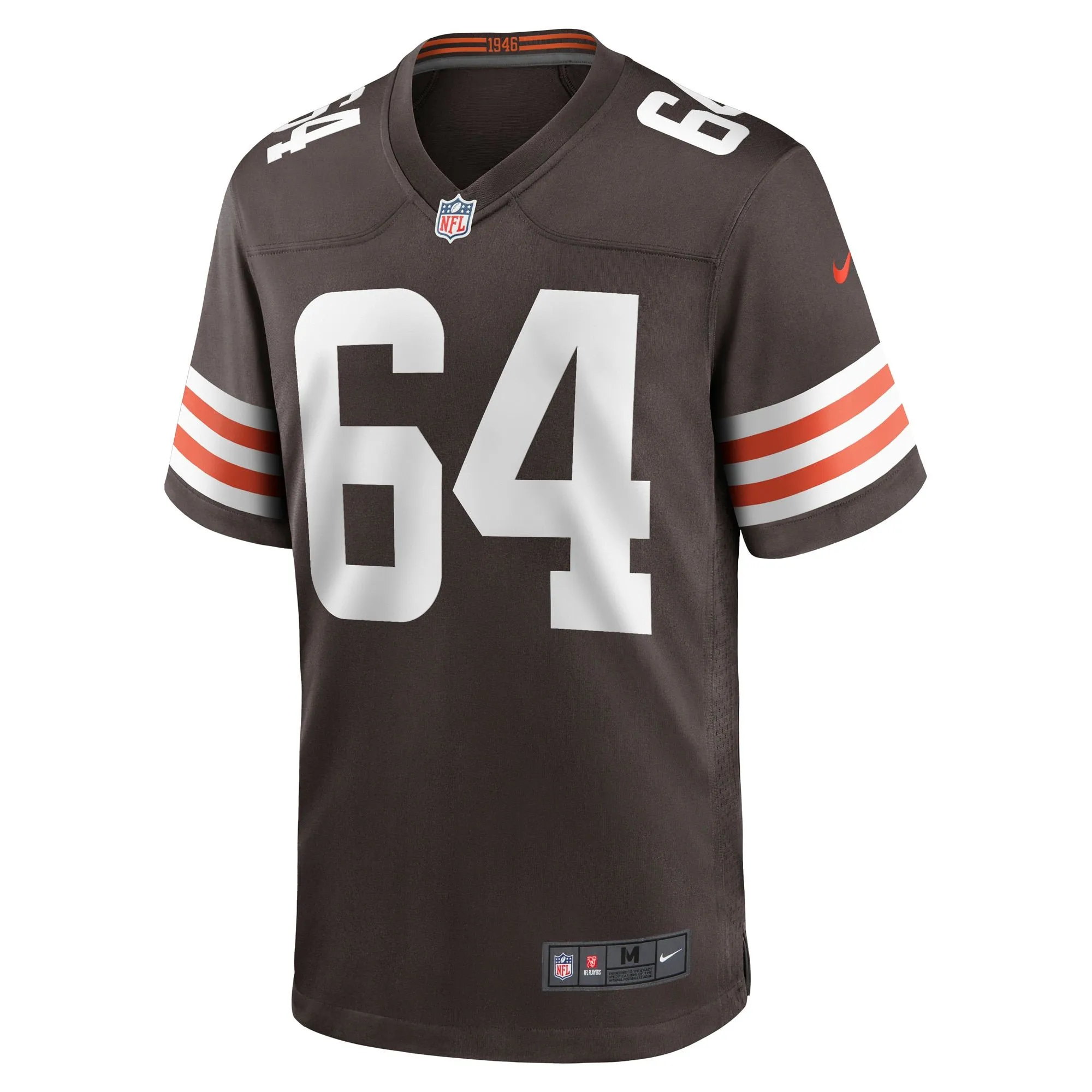 Joe DeLamielleure Cleveland Browns  Game Retired Player Jersey - Brown