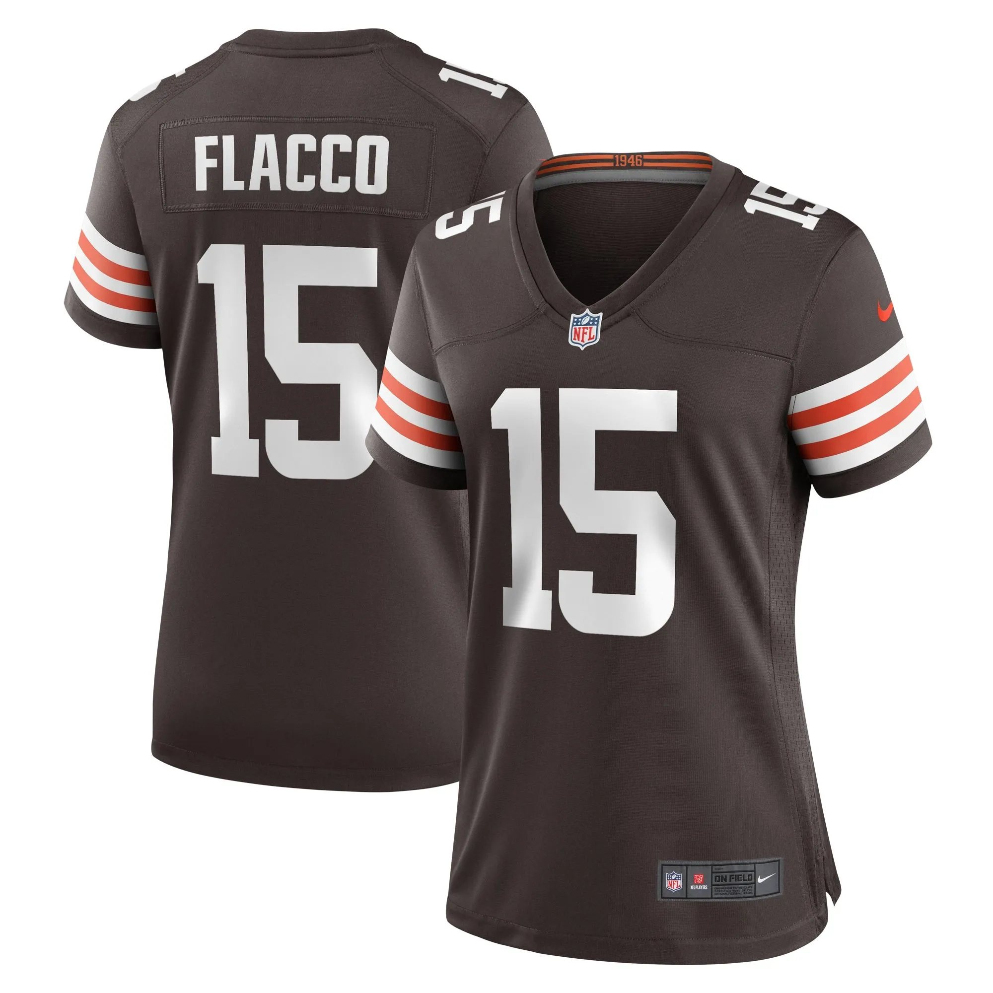 Joe Flacco Cleveland Browns  Women's Game Player Jersey - Brown