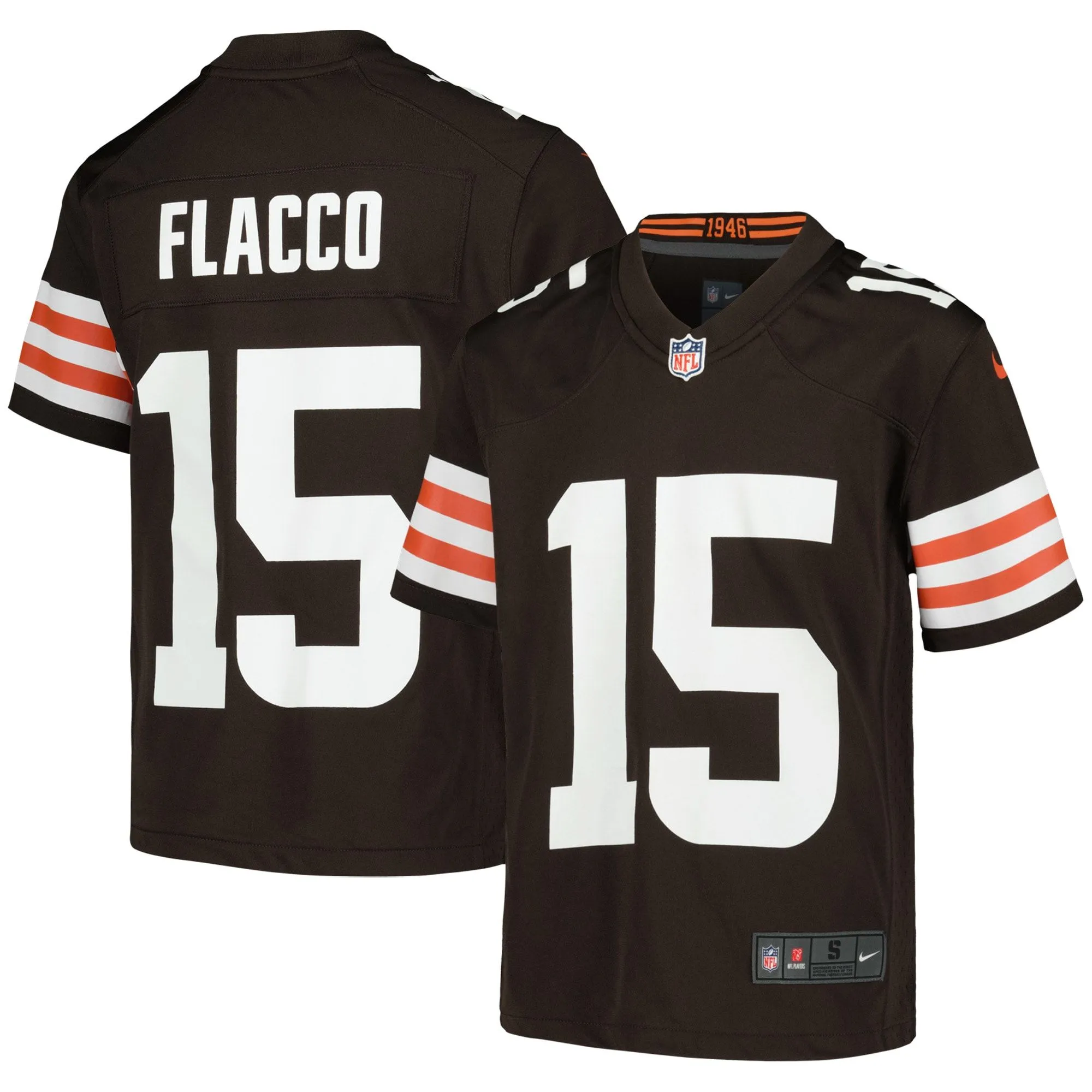 Joe Flacco Cleveland Browns  Youth Game Jersey - Brown