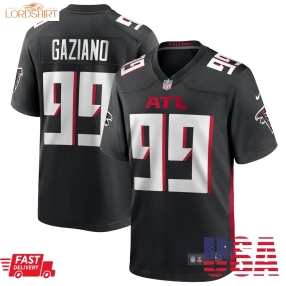 Joe Gaziano Atlanta Falcons  Team Game Jersey    Black