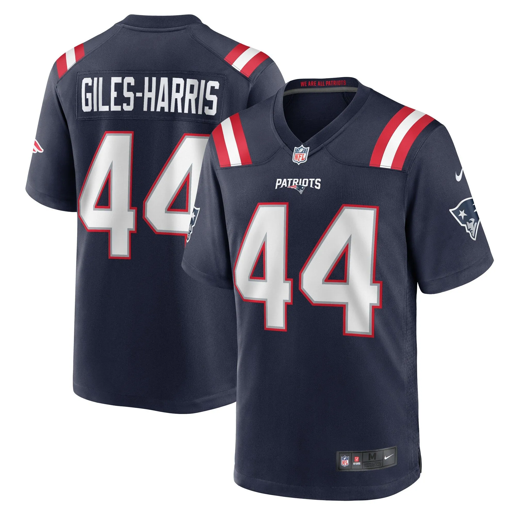 Joe Giles-Harris New England Patriots  Team Game Jersey -  Navy