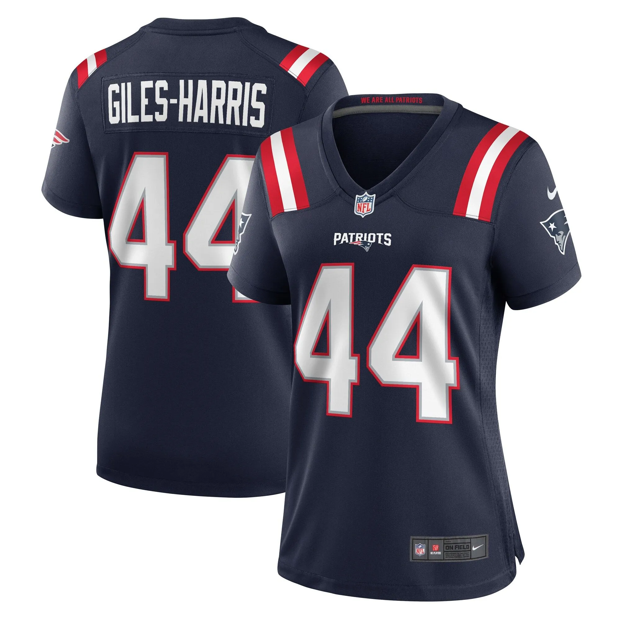 Joe Giles-Harris New England Patriots  Women's Team Game Jersey -  Navy