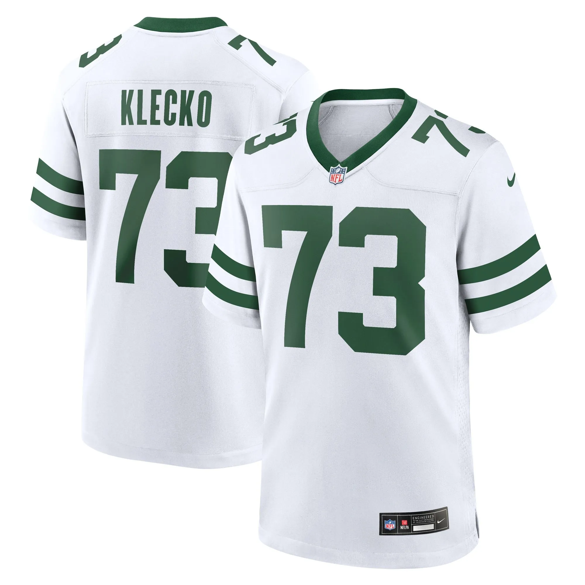 Joe Klecko New York Jets  Legacy Retired Player Game Jersey - White