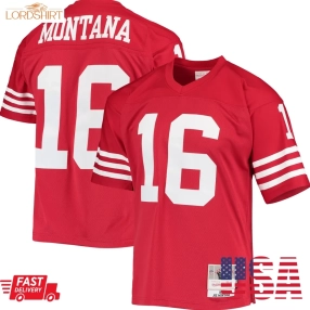 Joe Montana San Francisco 49Ers Mitchell & Ness Legacy Replica Jersey   Scarlet