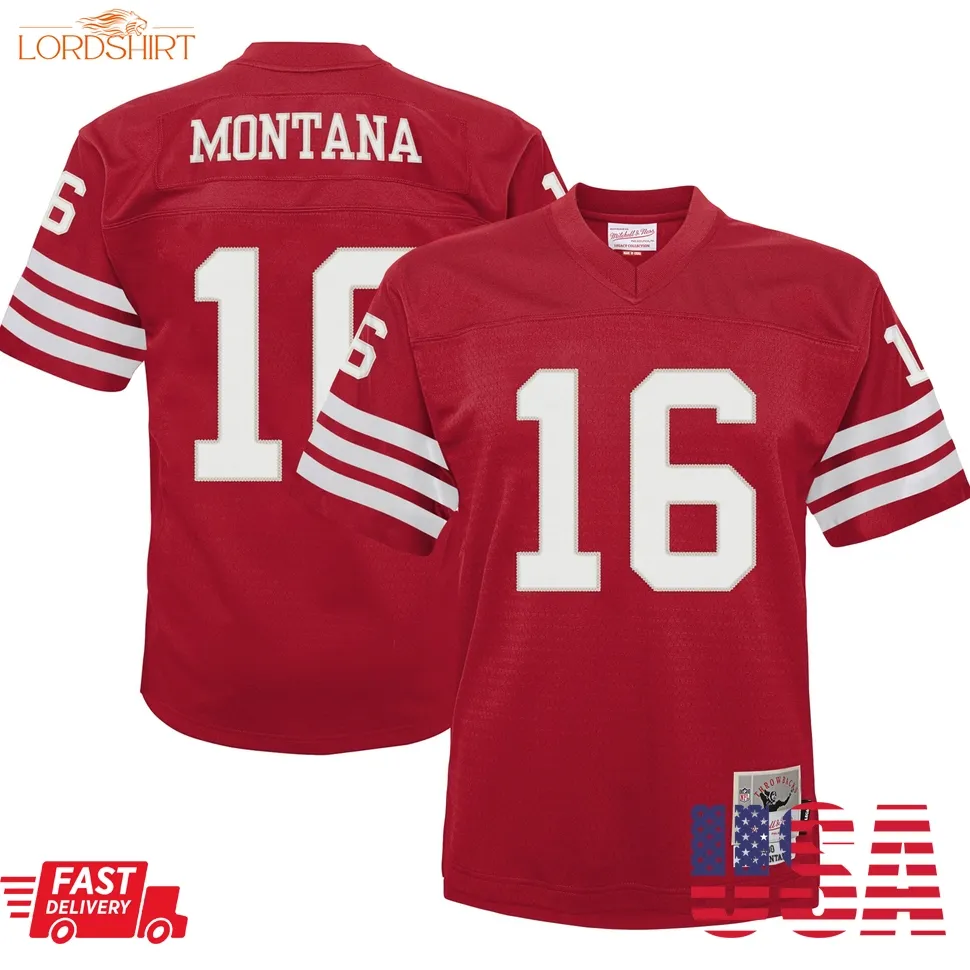 Joe Montana San Francisco 49Ers Mitchell & Ness Toddler 1990 Retired Legacy Jersey   Scarlet