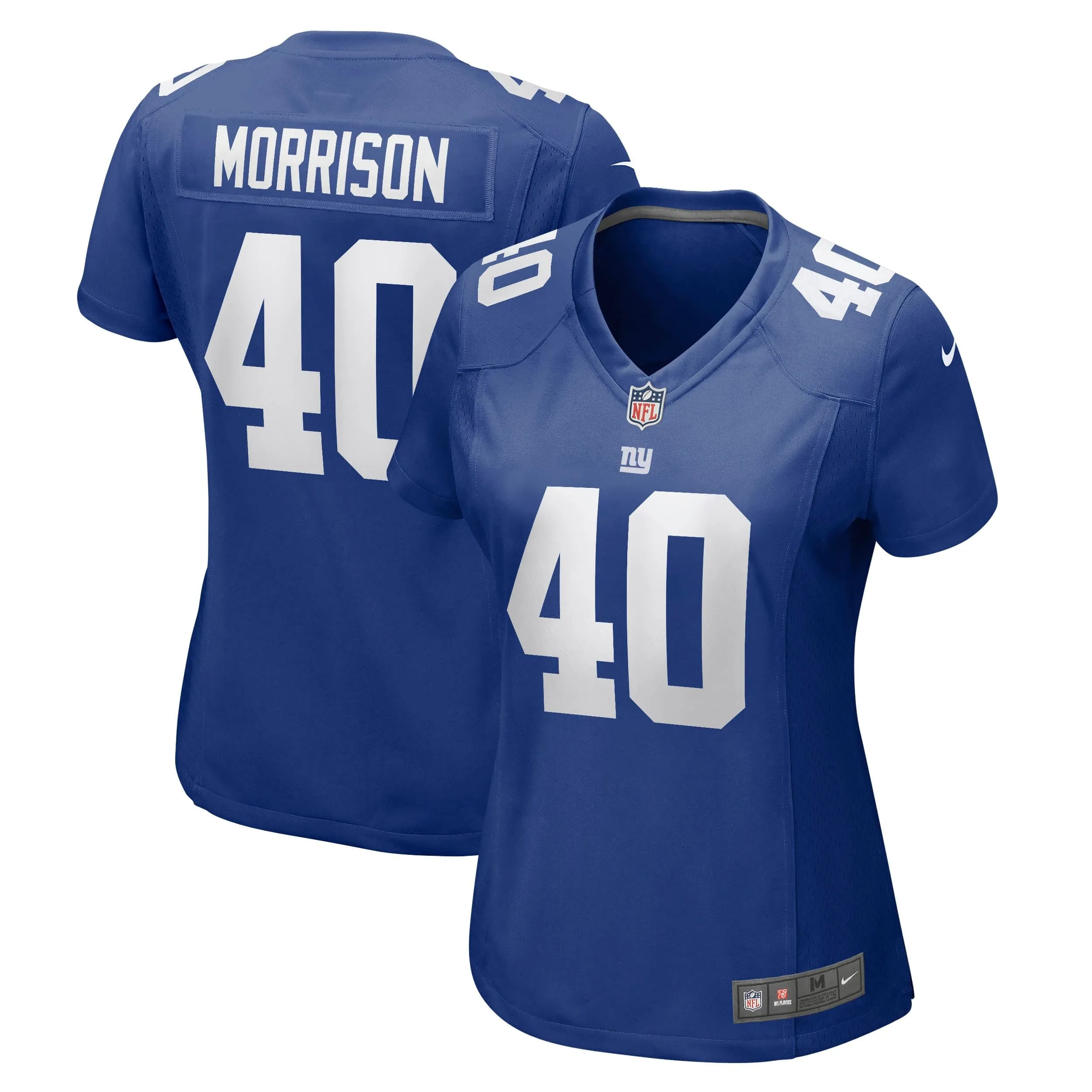 Joe Morrison New York Giants  Women's Retired Player Jersey - Royal