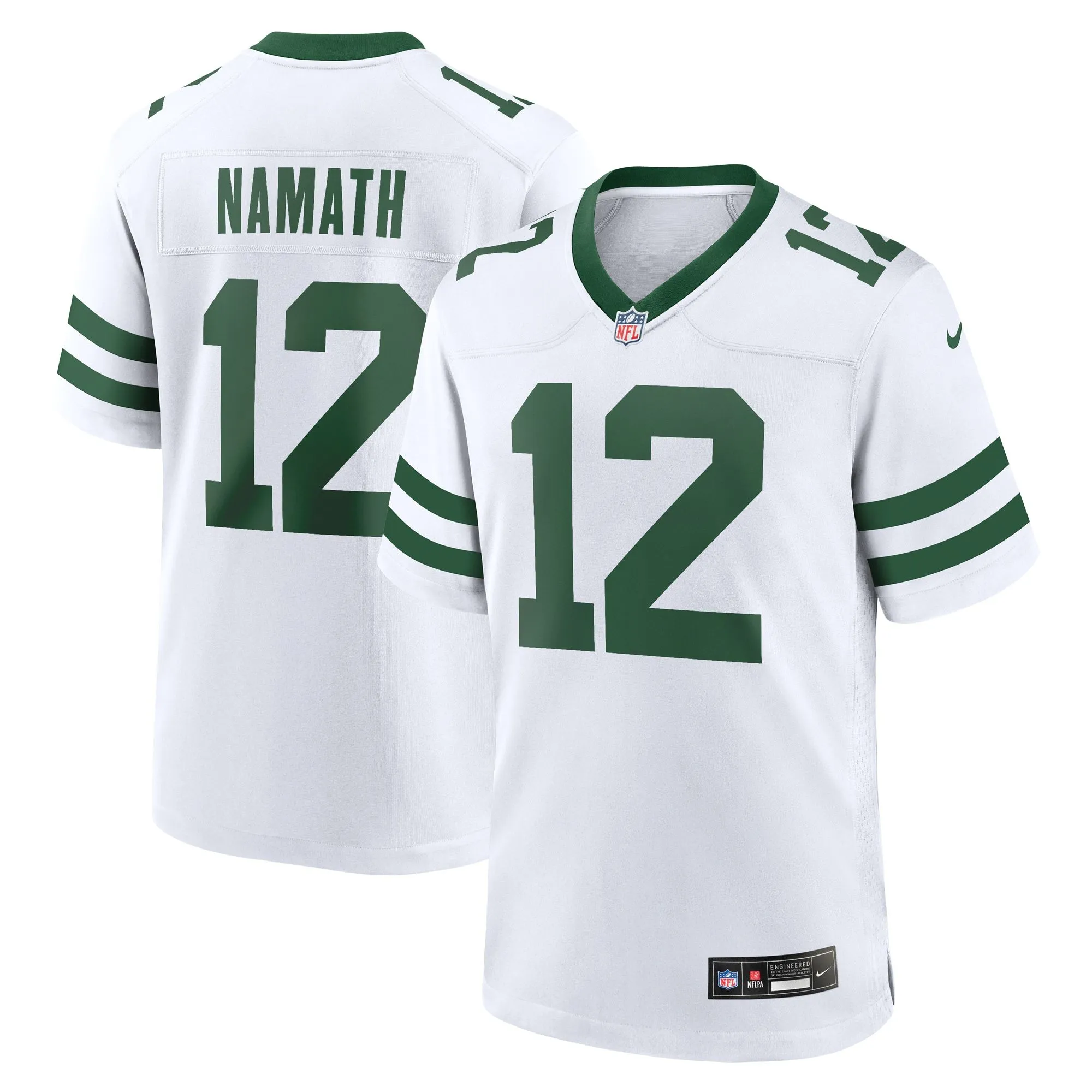 Joe Namath New York Jets  Legacy Retired Player Game Jersey - White