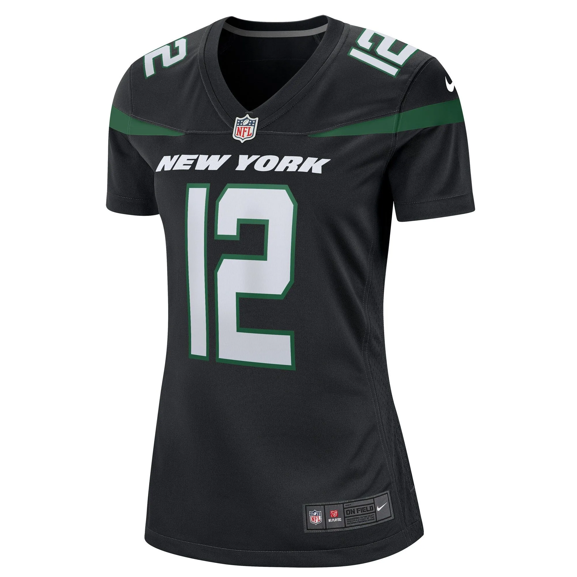 Joe Namath New York Jets  Women's Retired Player Jersey - Black