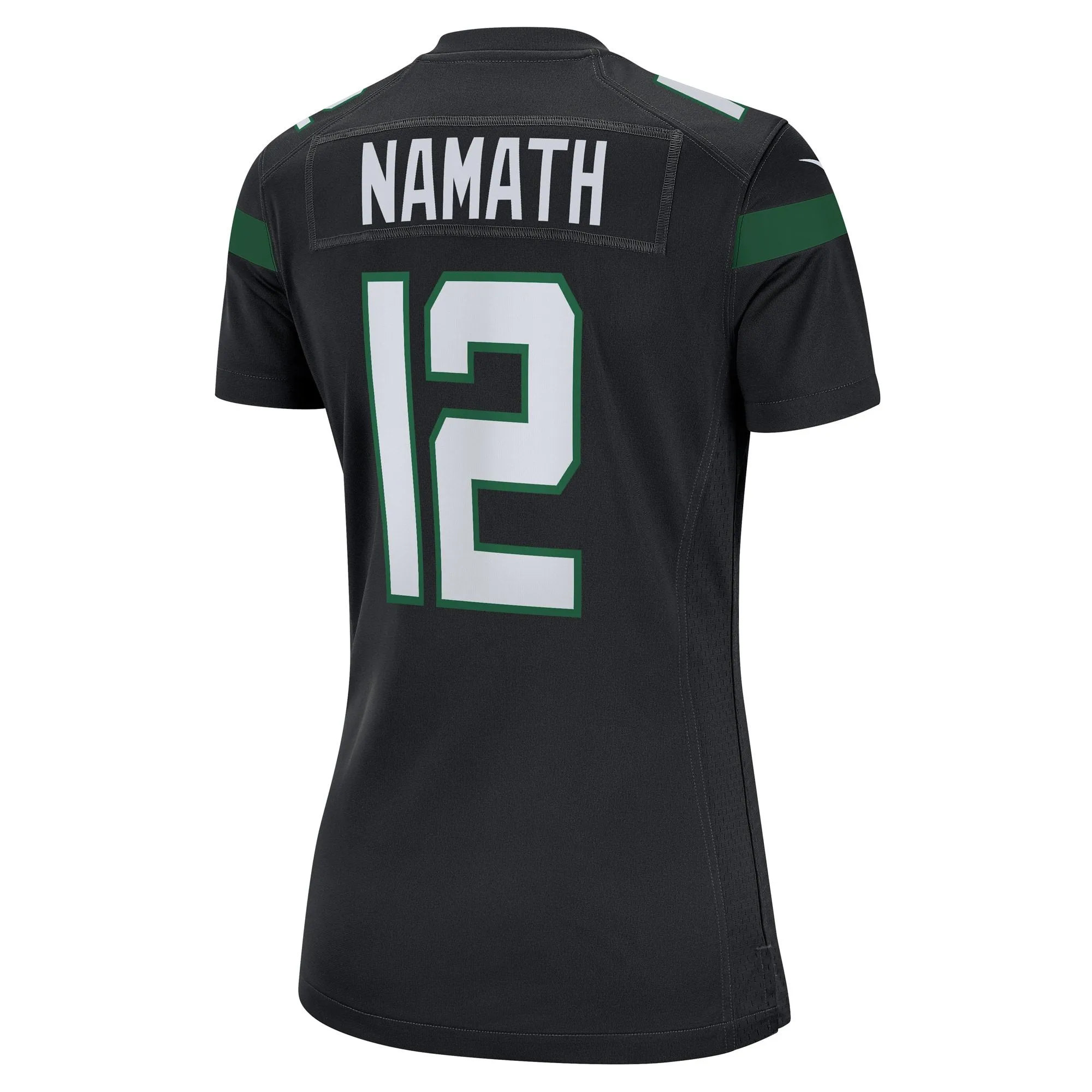 Joe Namath New York Jets  Women's Retired Player Jersey - Black