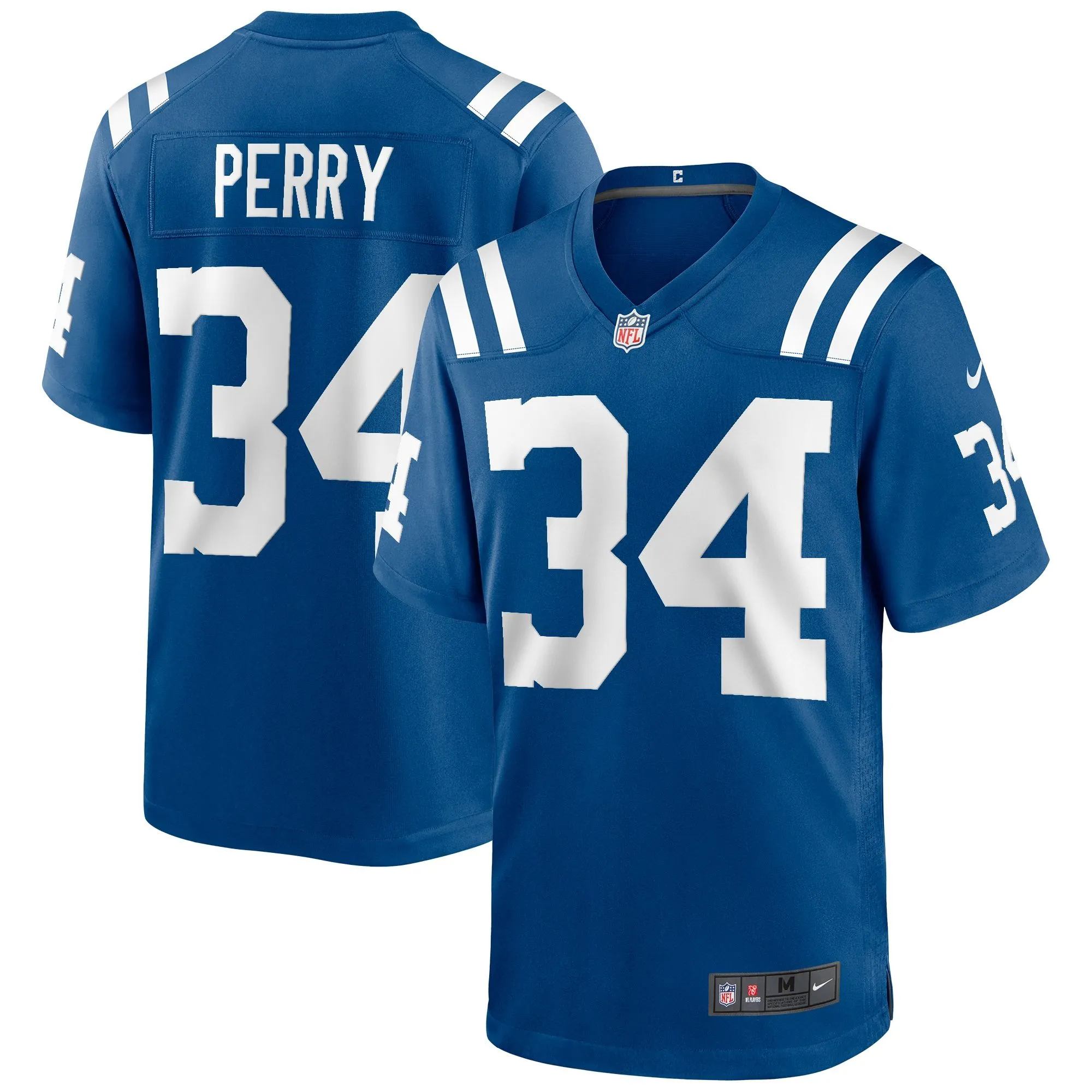 Joe Perry Indianapolis Colts  Game Retired Player Jersey - Royal