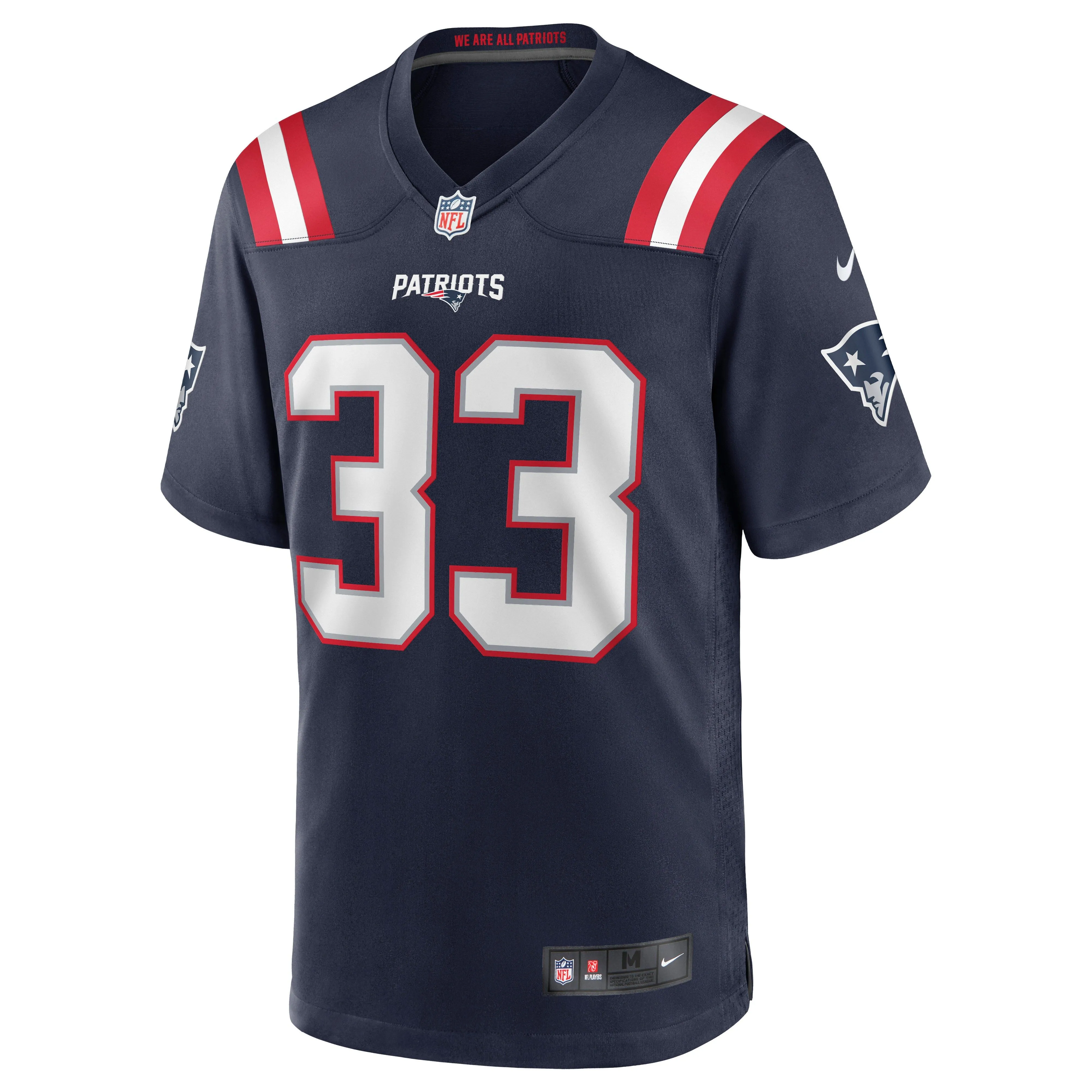 Joejuan Williams New England Patriots  Game Jersey - Navy