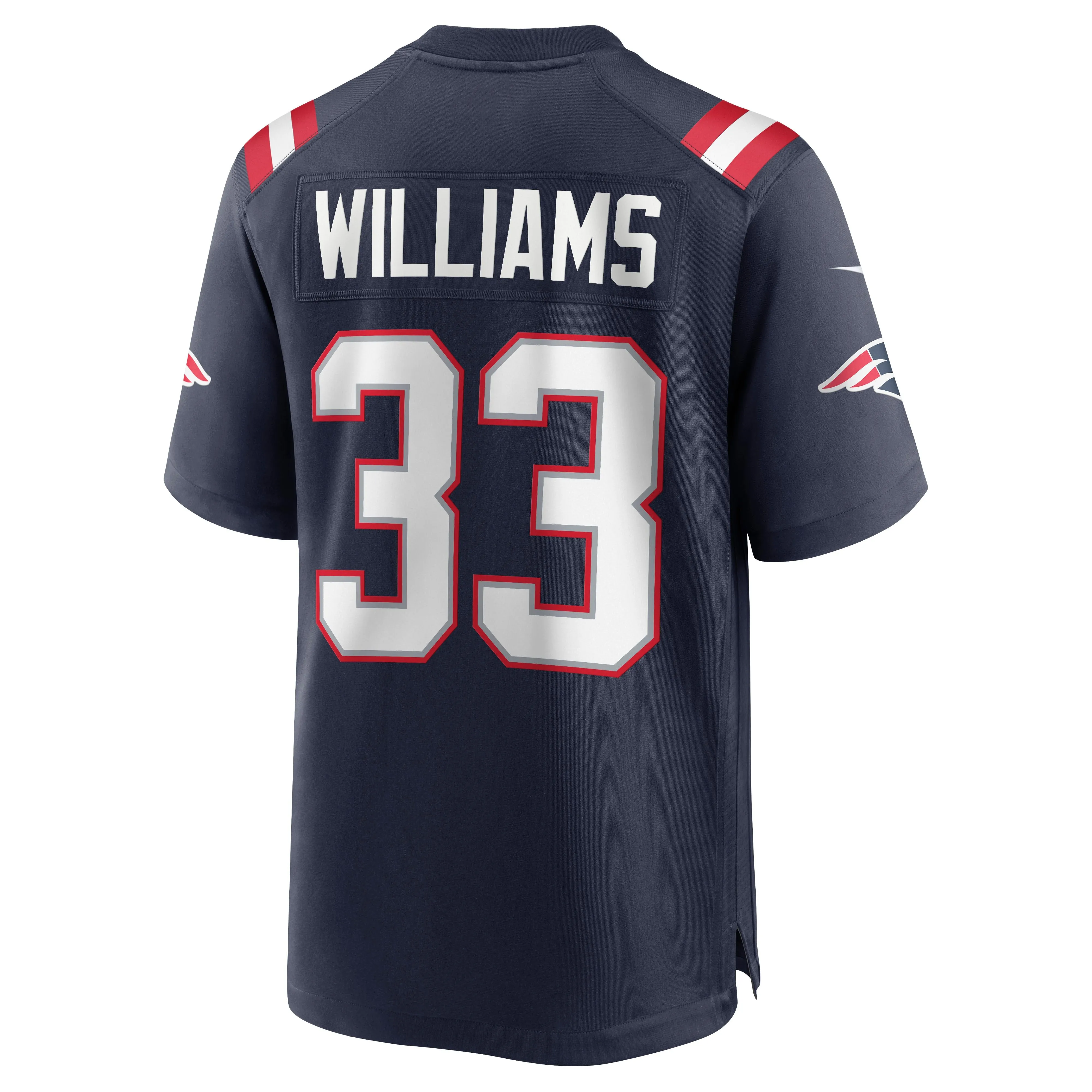 Joejuan Williams New England Patriots  Game Jersey - Navy