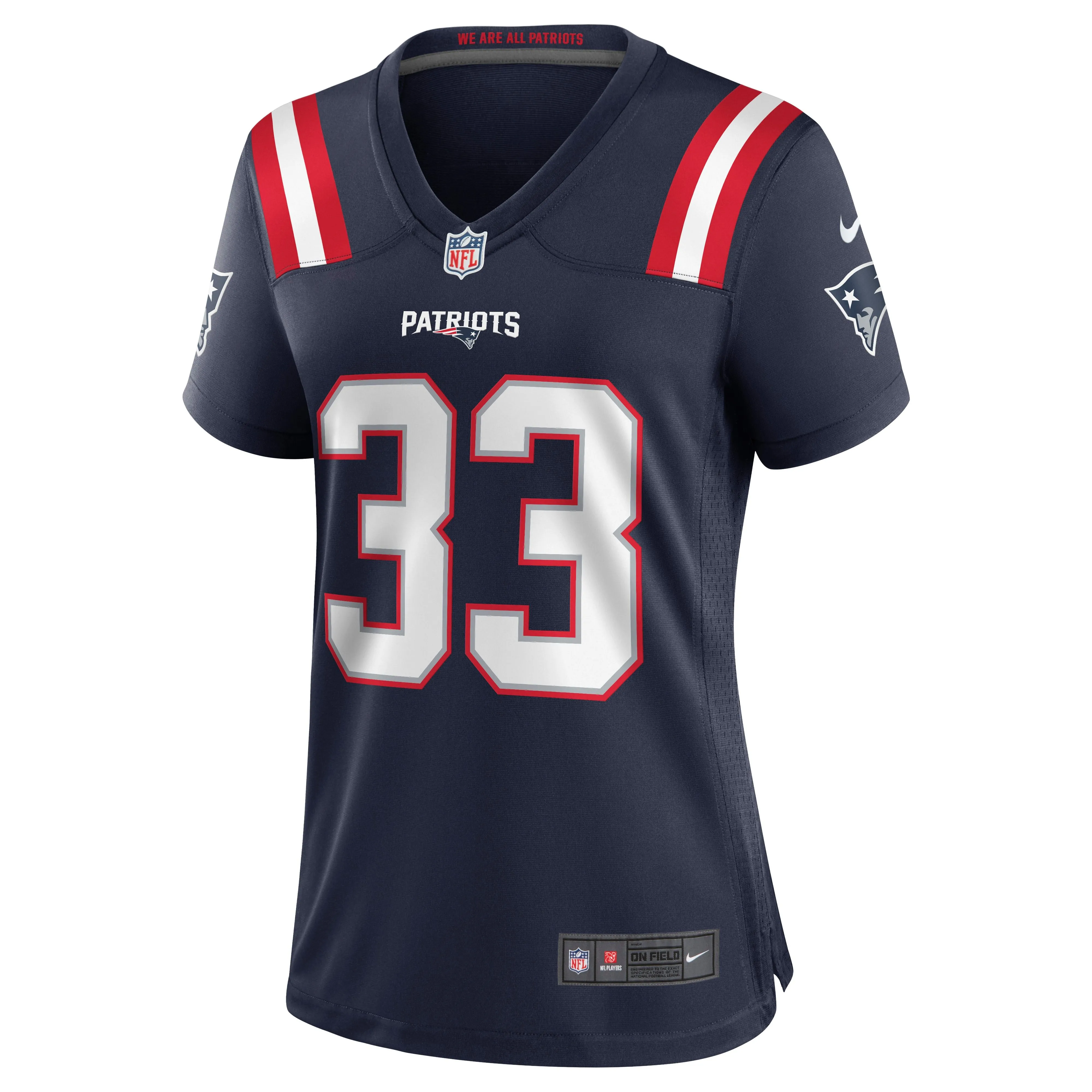 Joejuan Williams New England Patriots  Women's Game Jersey - Navy