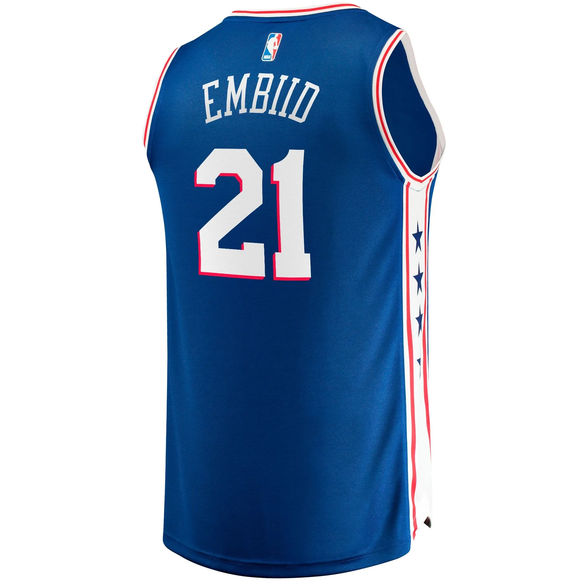 Joel Embiid Philadelphia 76ers Fanatics Branded Big & Tall Fast Break Player Jersey - Royal - Icon Edition