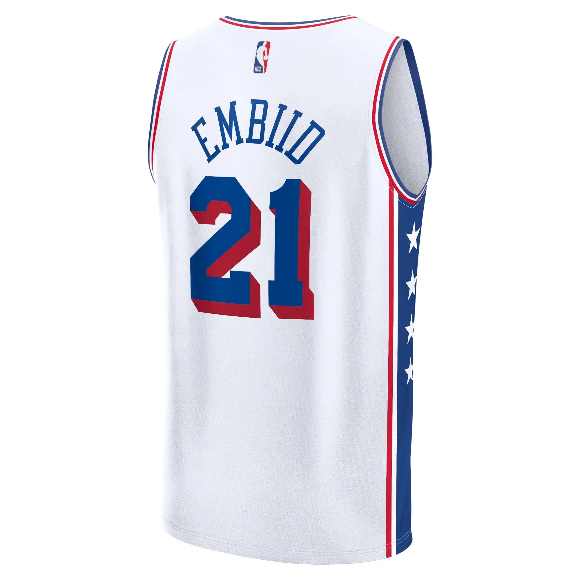 Joel Embiid Philadelphia 76ers Fanatics Branded Fast Break Replica Jersey - Association Edition - White