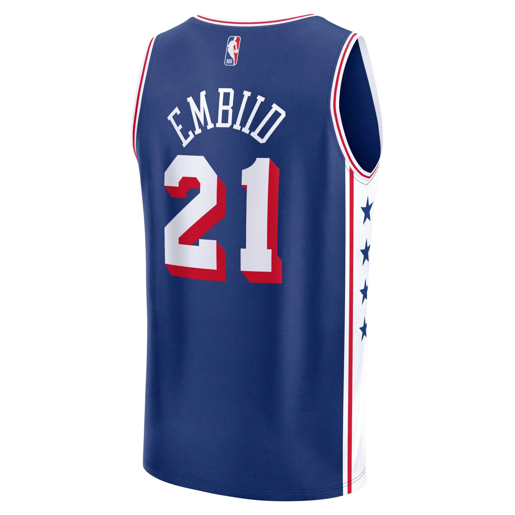 Joel Embiid Philadelphia 76ers Fanatics Branded Fast Break Replica Jersey - Icon Edition - Royal