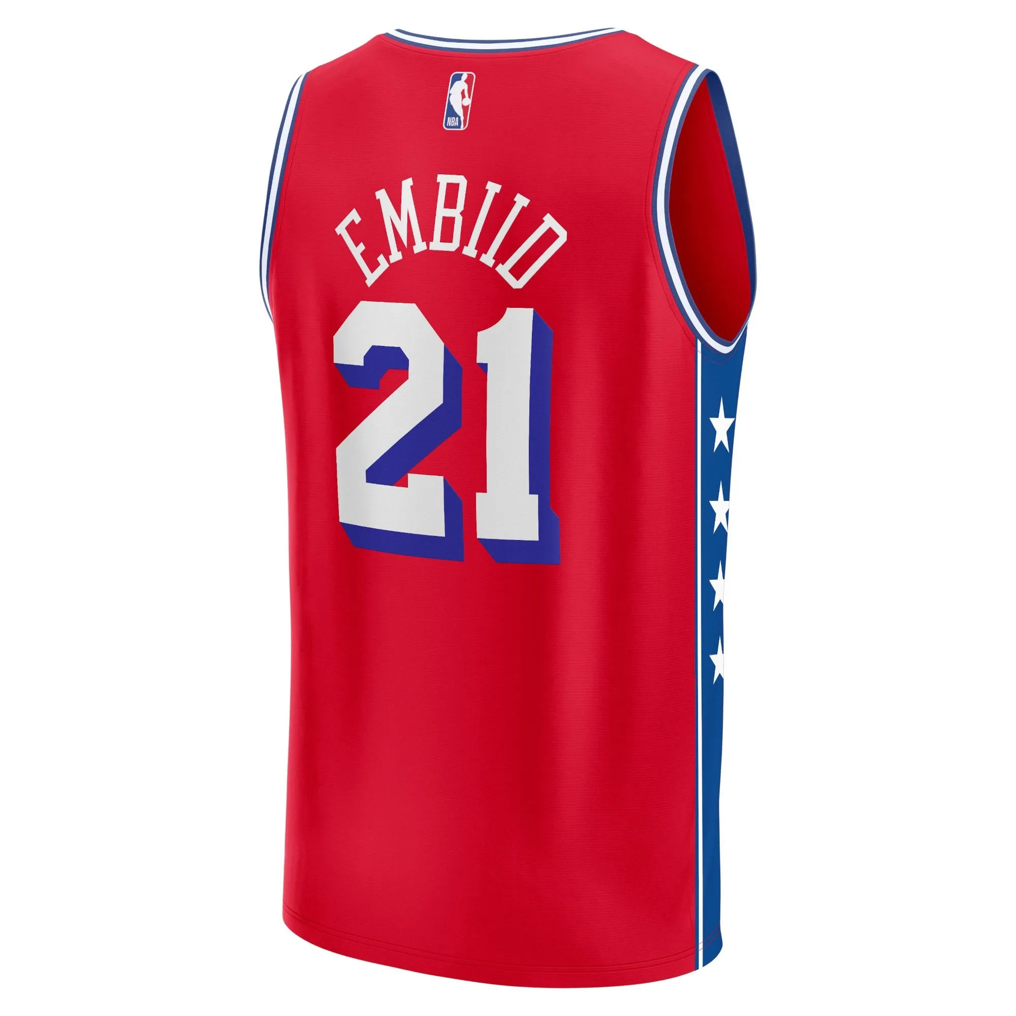 Joel Embiid Philadelphia 76ers Fanatics Branded Fast Break Replica Player Jersey - Statement Edition - Red