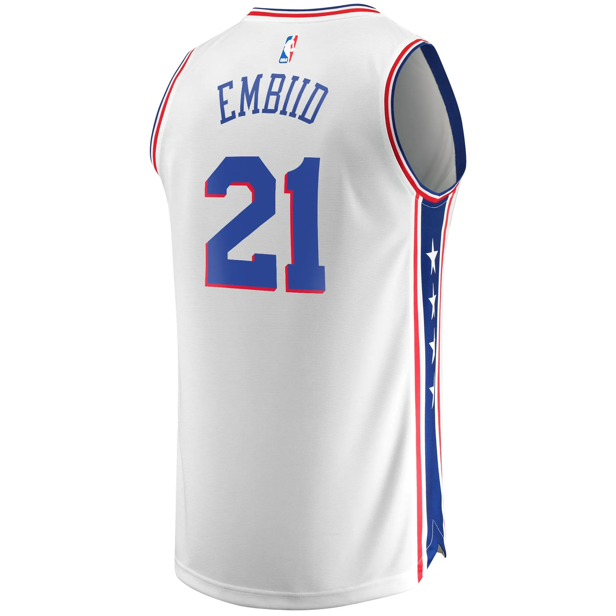 Joel Embiid Philadelphia 76ers Fanatics Branded Replica Jersey - Association Edition - White