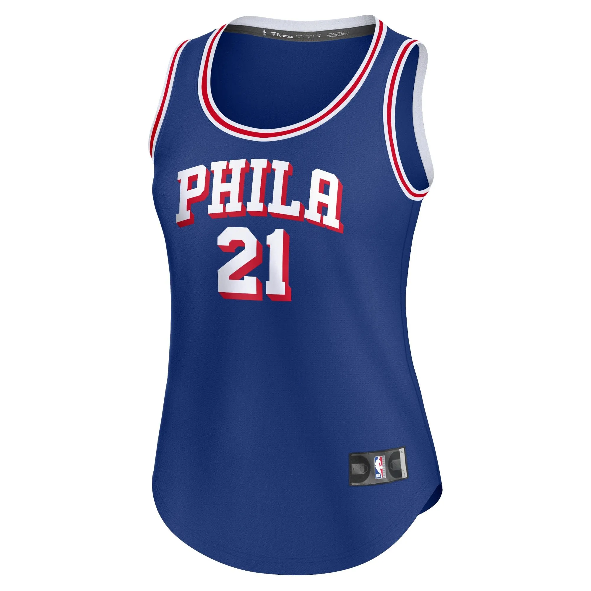 Joel Embiid Philadelphia 76ers Fanatics Branded Women's Fast Break Player Jersey - Icon Edition - Royal