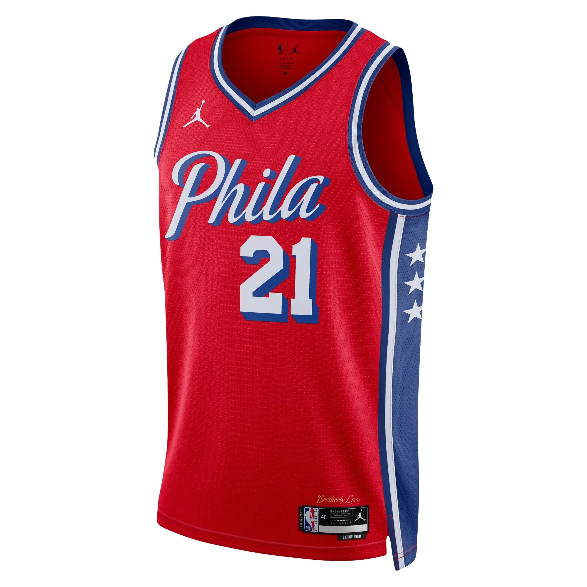 Joel Embiid Philadelphia 76ers Jordan Brand Unisex Swingman Jersey - Statement Edition - Red