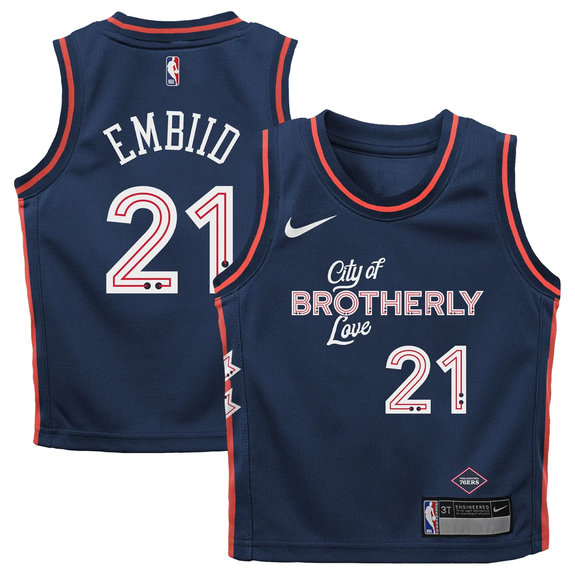 Joel Embiid Philadelphia 76ers  Infant Swingman Replica Jersey - City Edition - Navy