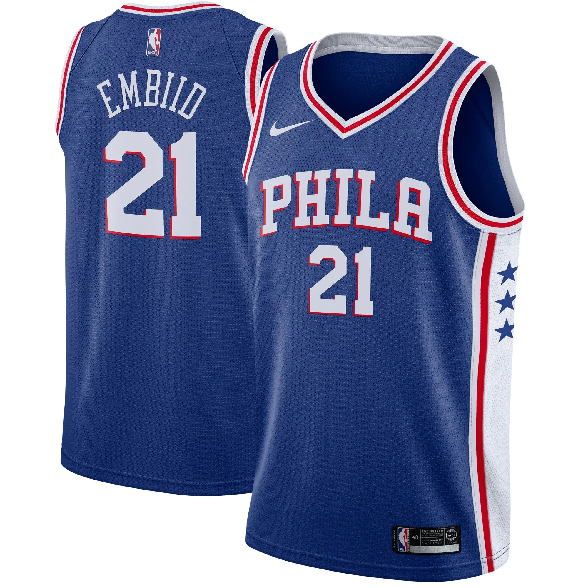 Joel Embiid Philadelphia 76ers  Swingman Jersey Royal - Icon Edition