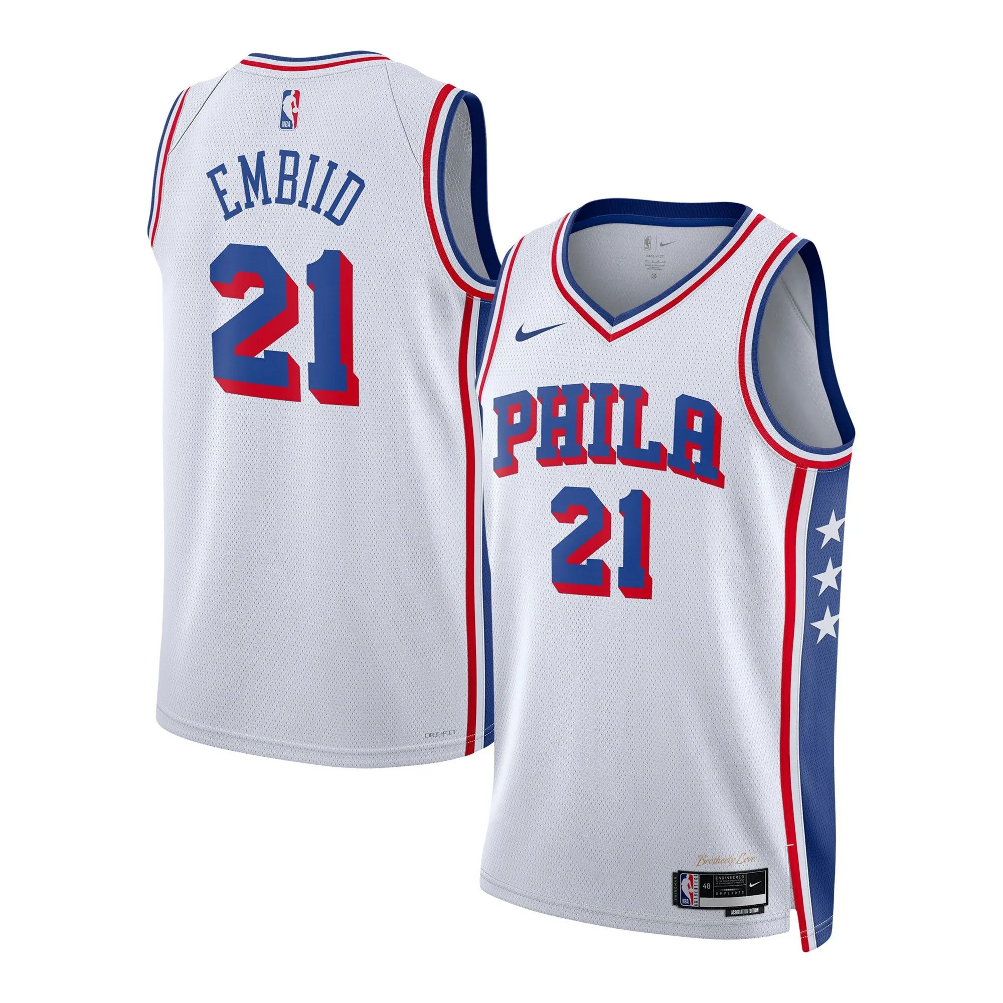 Joel Embiid Philadelphia 76ers  Unisex Swingman Jersey - Association Edition - White