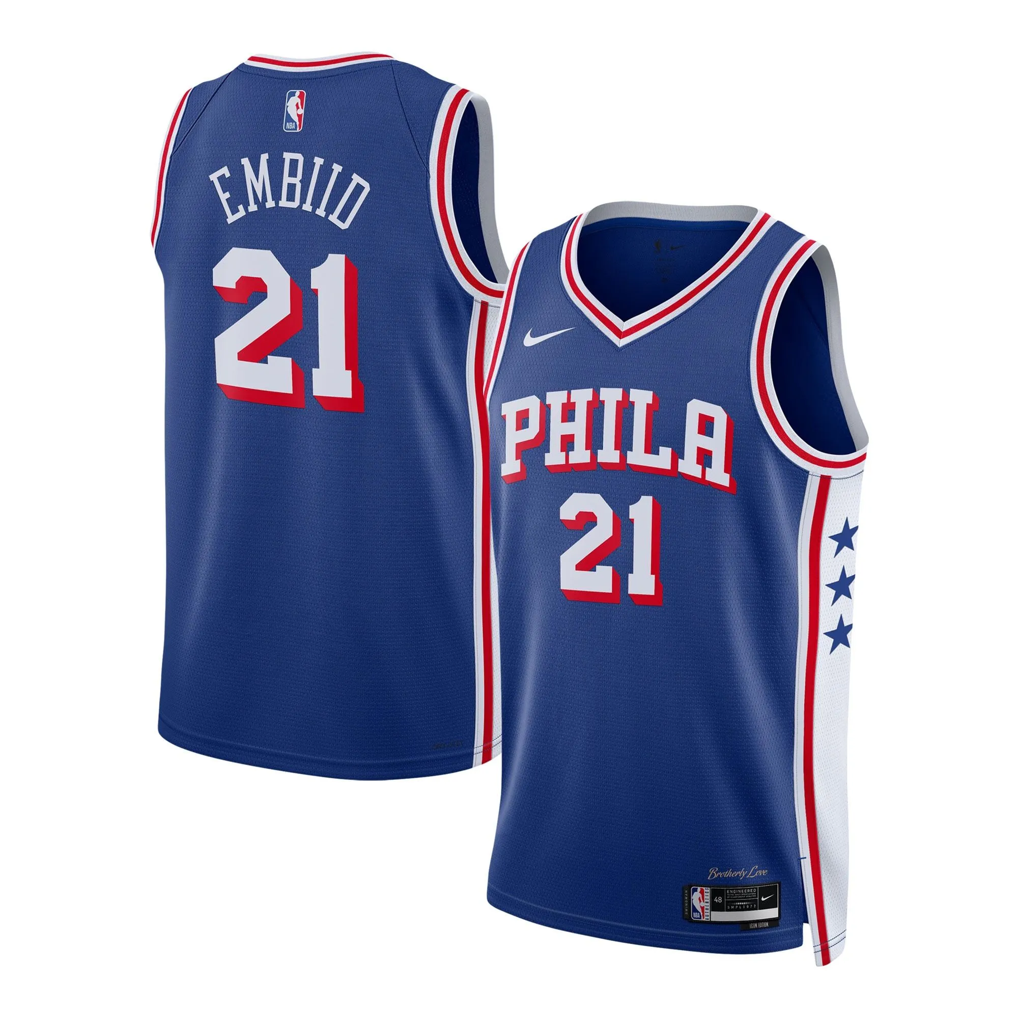 Joel Embiid Philadelphia 76ers  Unisex Swingman Jersey - Icon Edition - Royal