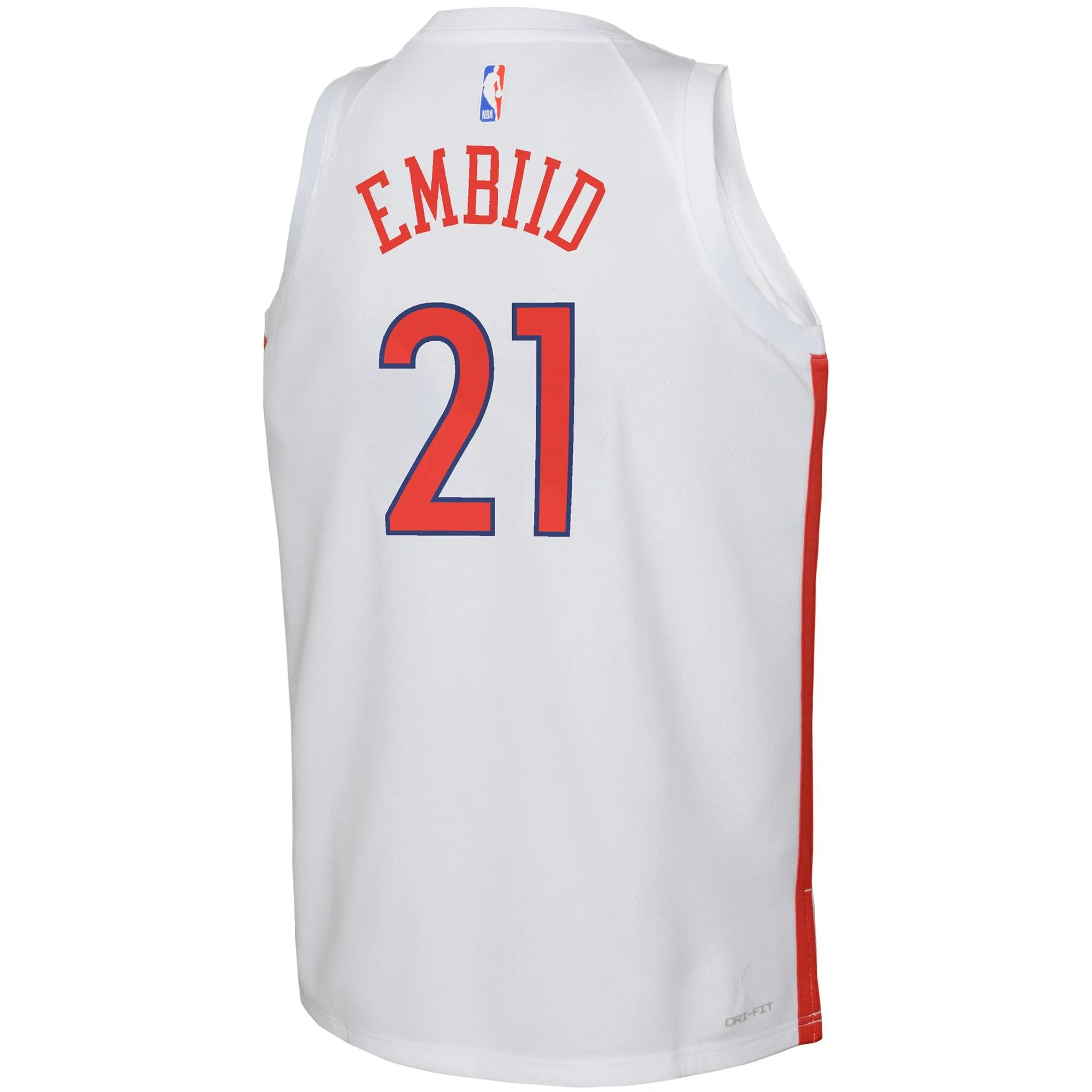 Joel Embiid Philadelphia 76ers  Youth 2022/23 Swingman Jersey - City Edition - White