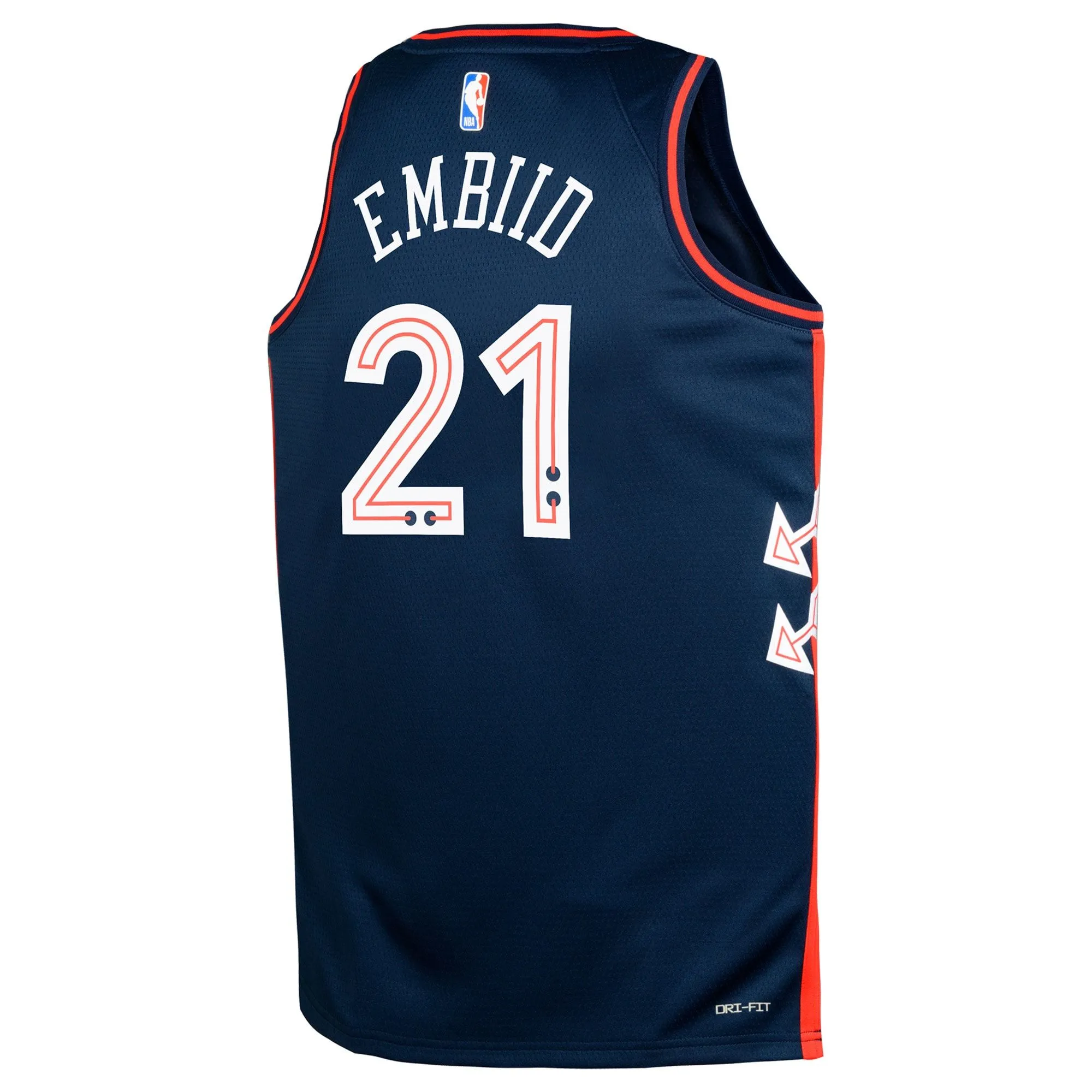 Joel Embiid Philadelphia 76ers  Youth  Swingman Replica Jersey - City Edition - Navy